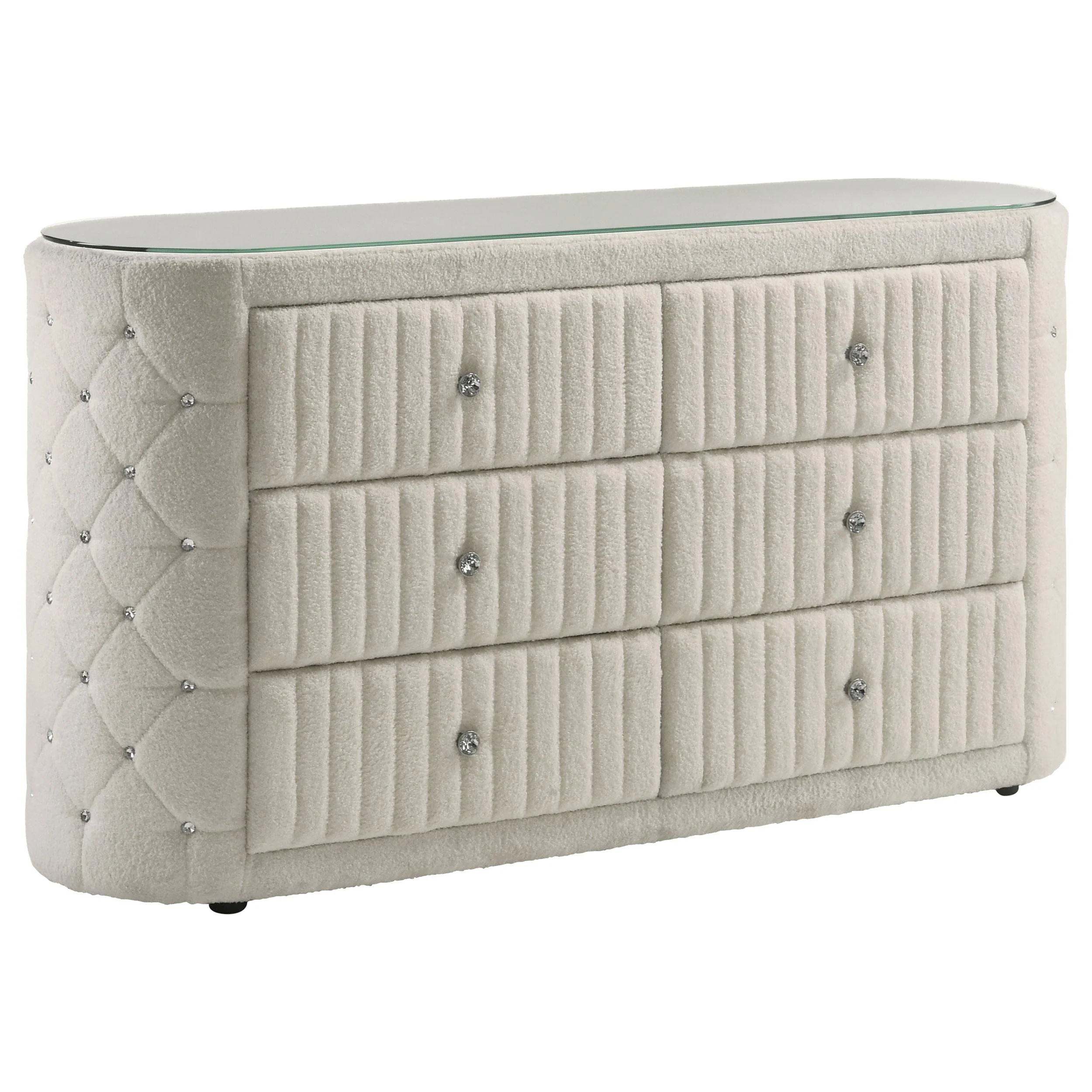 Sonya Ivory 4-Piece Upholstered Eastern King Bedroom Set - Image 9