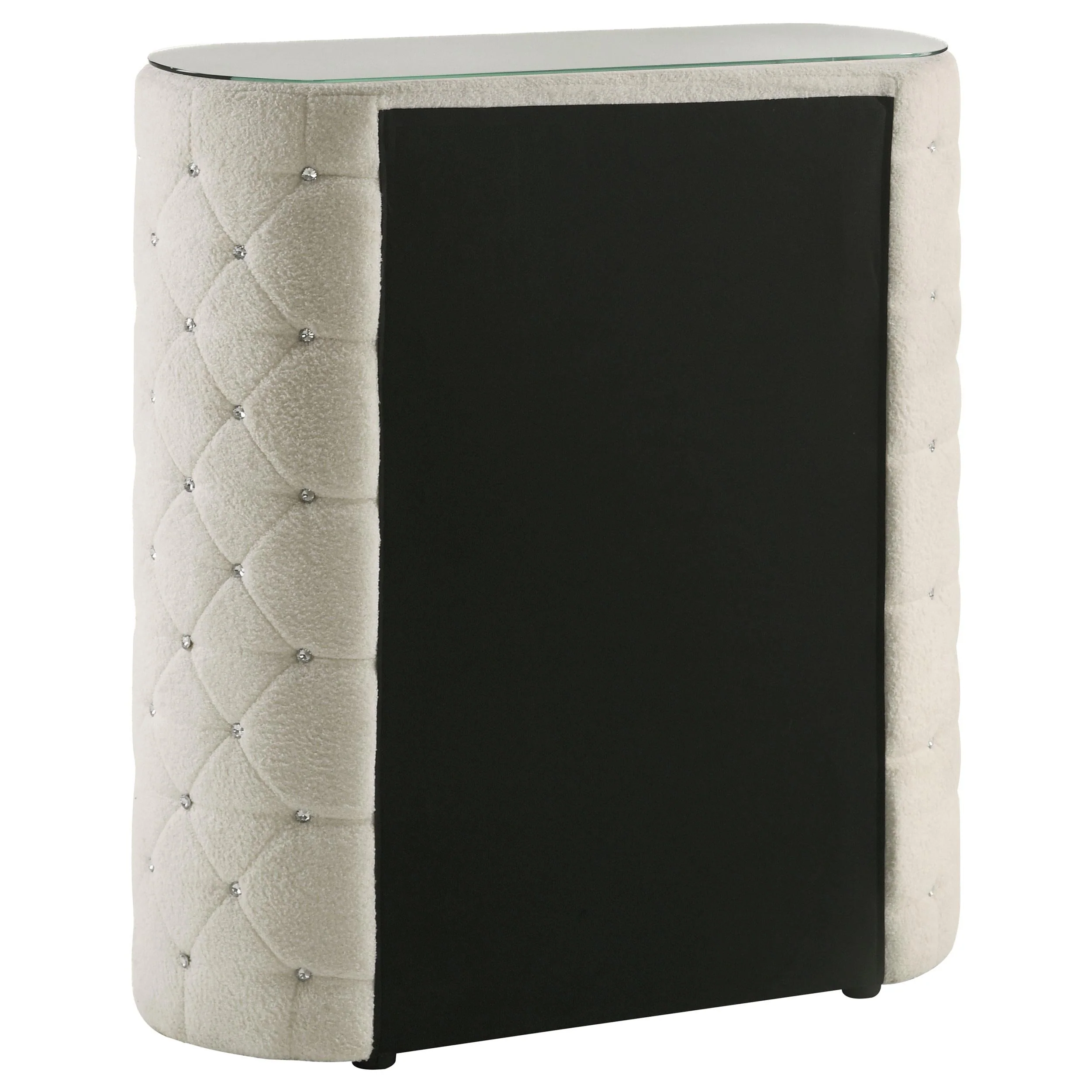 Sonya Ivory 5-Drawer Upholstered Bedroom Chest of Drawers - Image 6