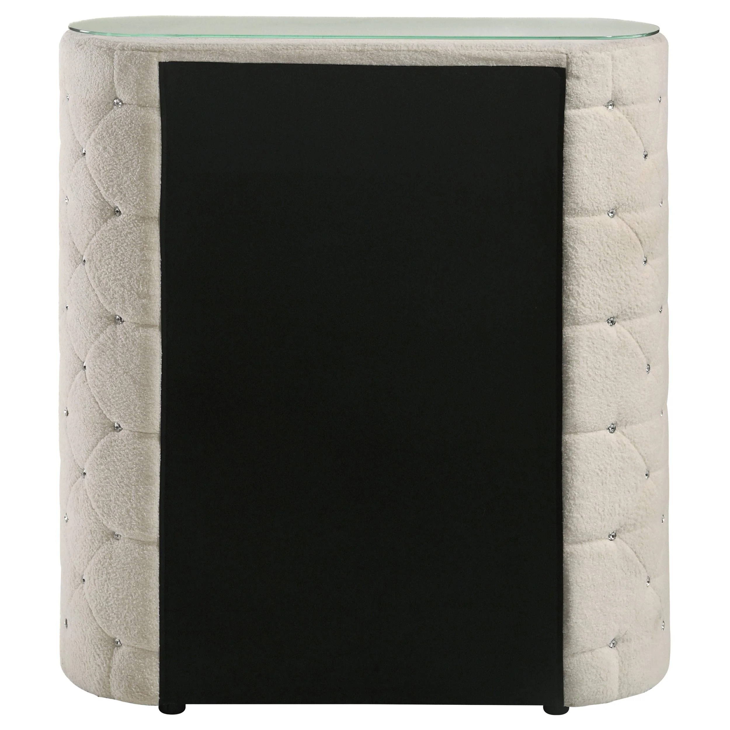 Sonya Ivory 5-Drawer Upholstered Bedroom Chest of Drawers - Image 7