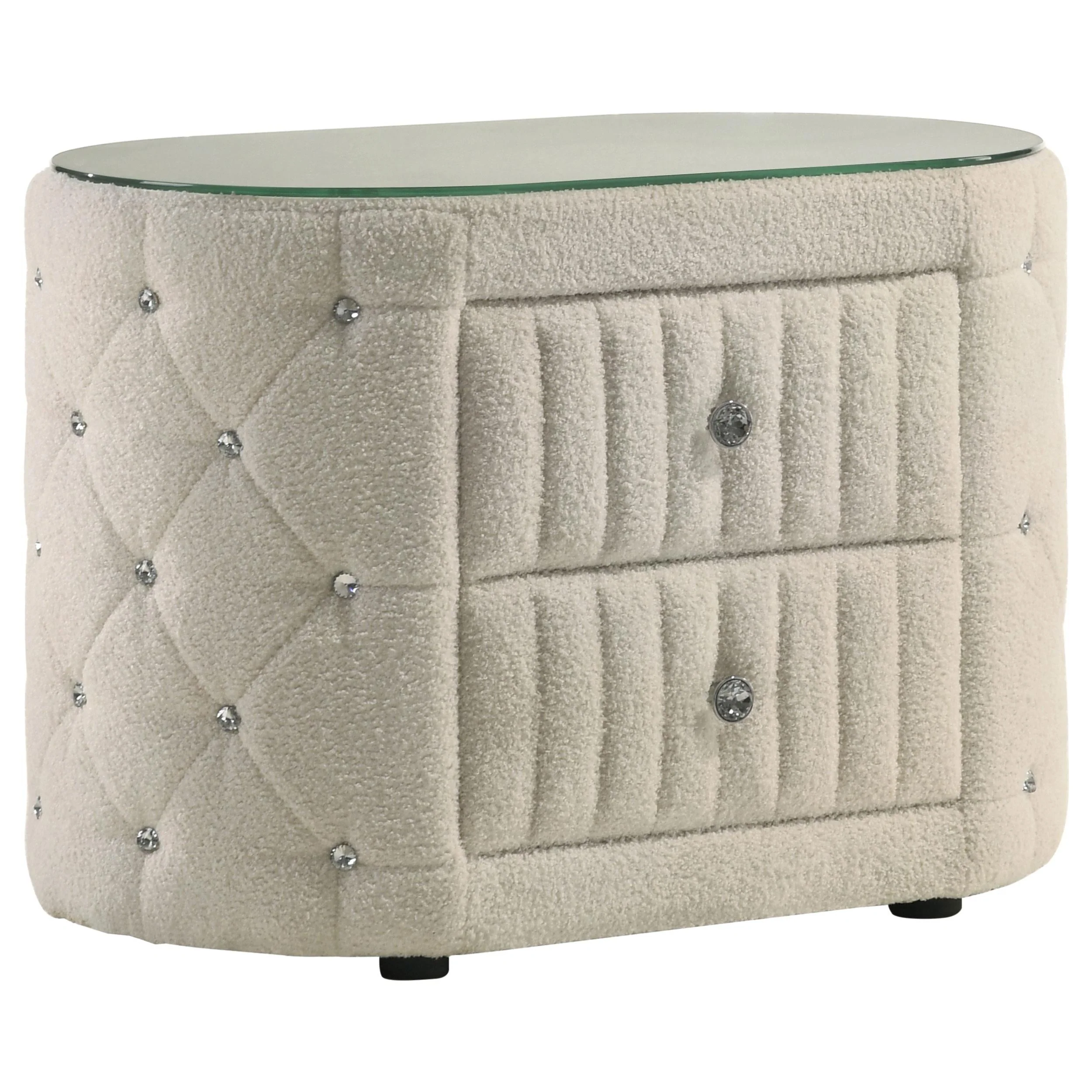Sonya Ivory 5-Piece Upholstered Queen Bedroom Set - Image 6
