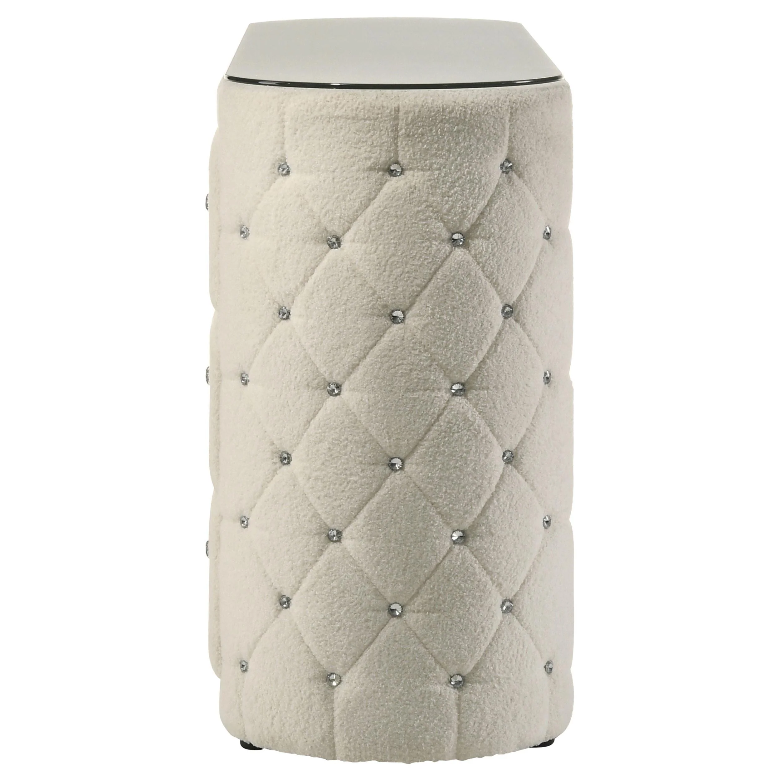 Sonya Ivory 6-Drawer Upholstered Bedroom Dresser - Image 5