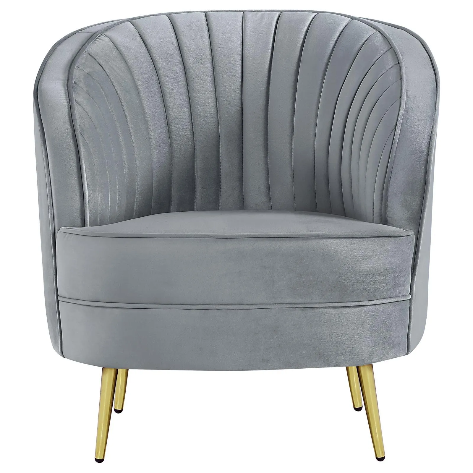 Sophia 3-piece Upholstered Channel Tufted Sofa Set Grey - Image 9
