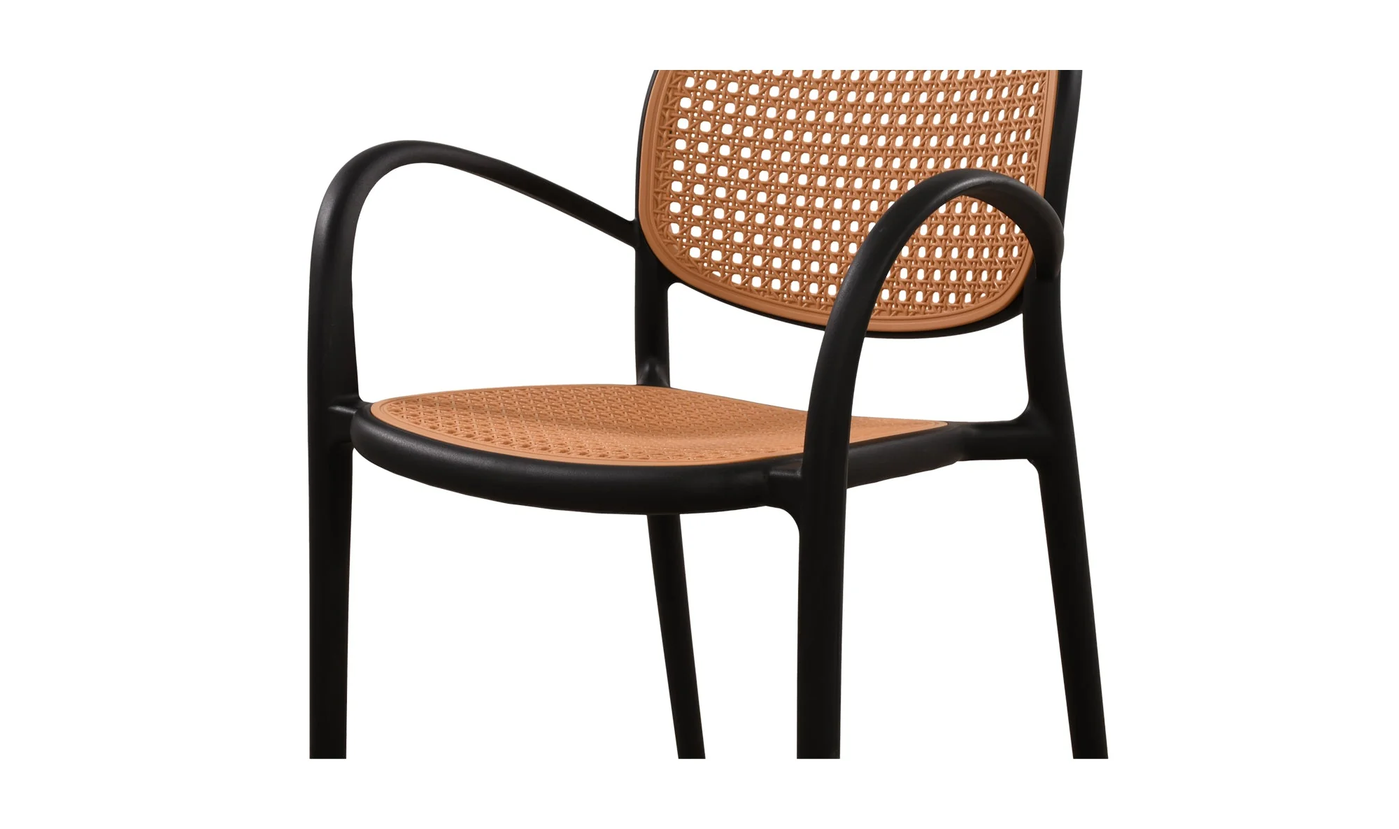 Soren Outdoor Dining Chair Black - Image 6