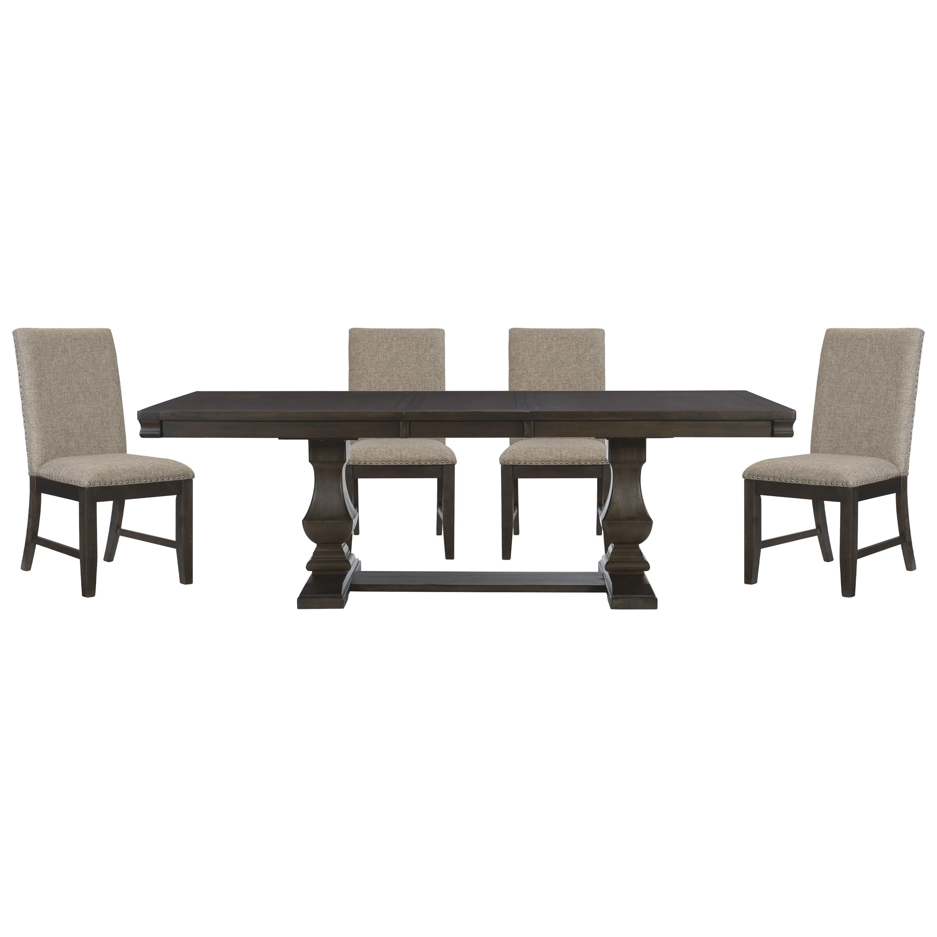 Southlake Wire Brushed Rustic Brown Dining Set - Image 2