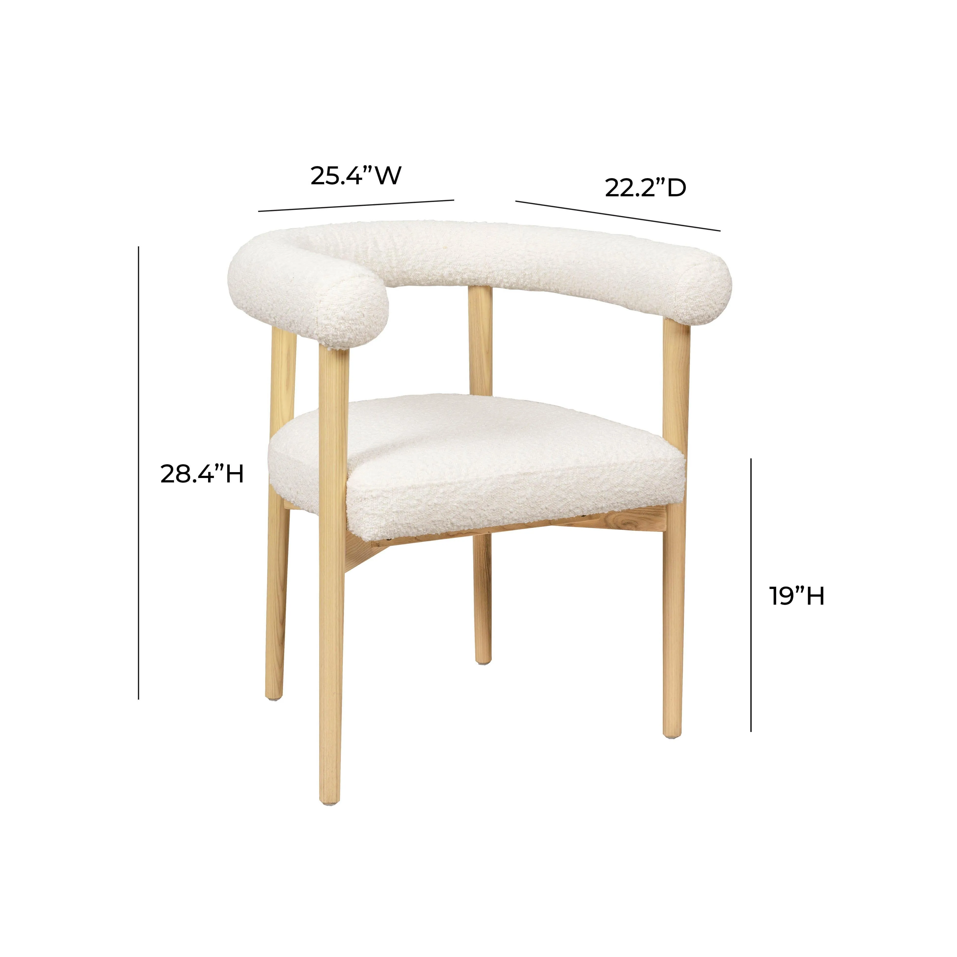 Spara Performance Boucle Dining Chair - Image 6