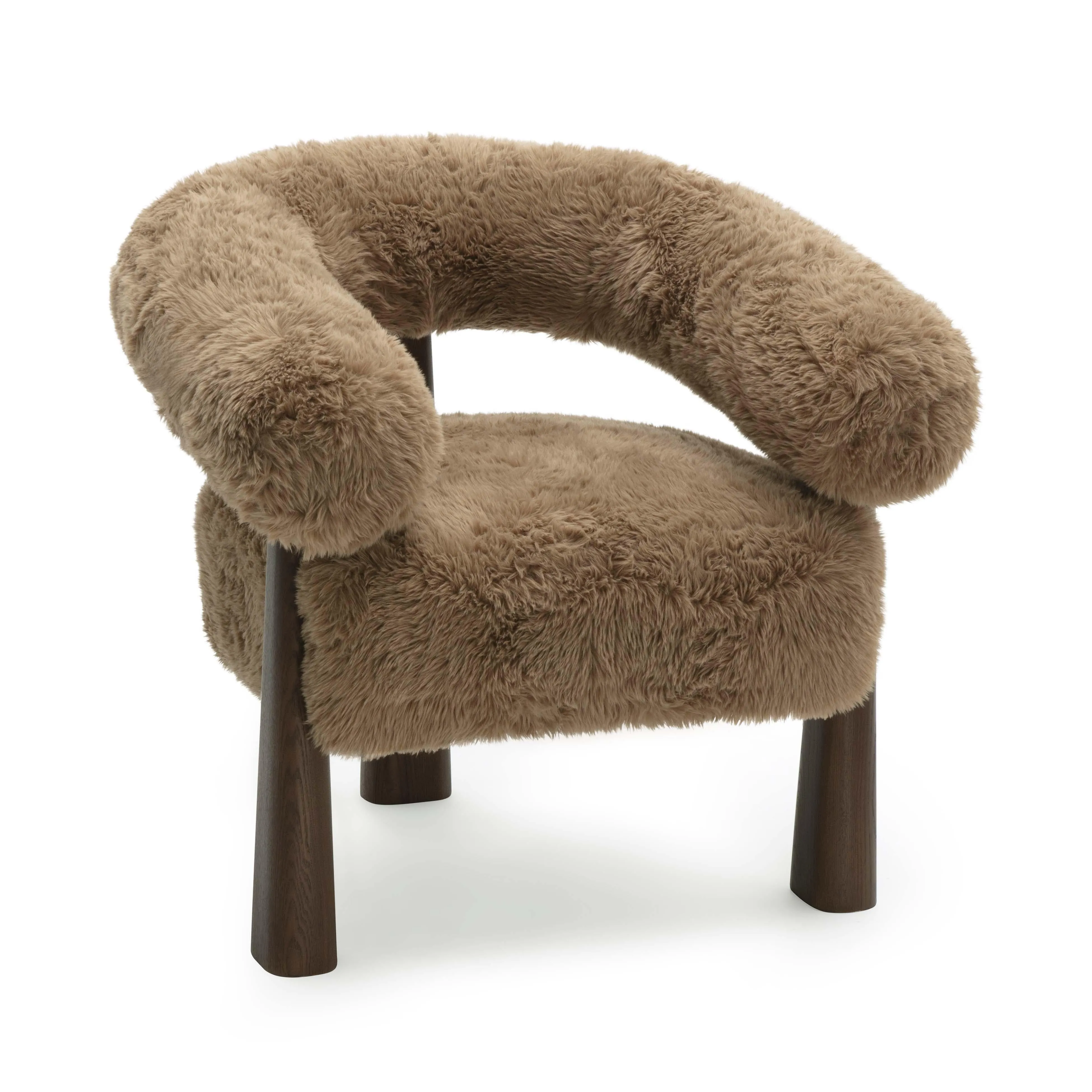 Spara Straight Vegan Shearling Accent Chair - Image 10