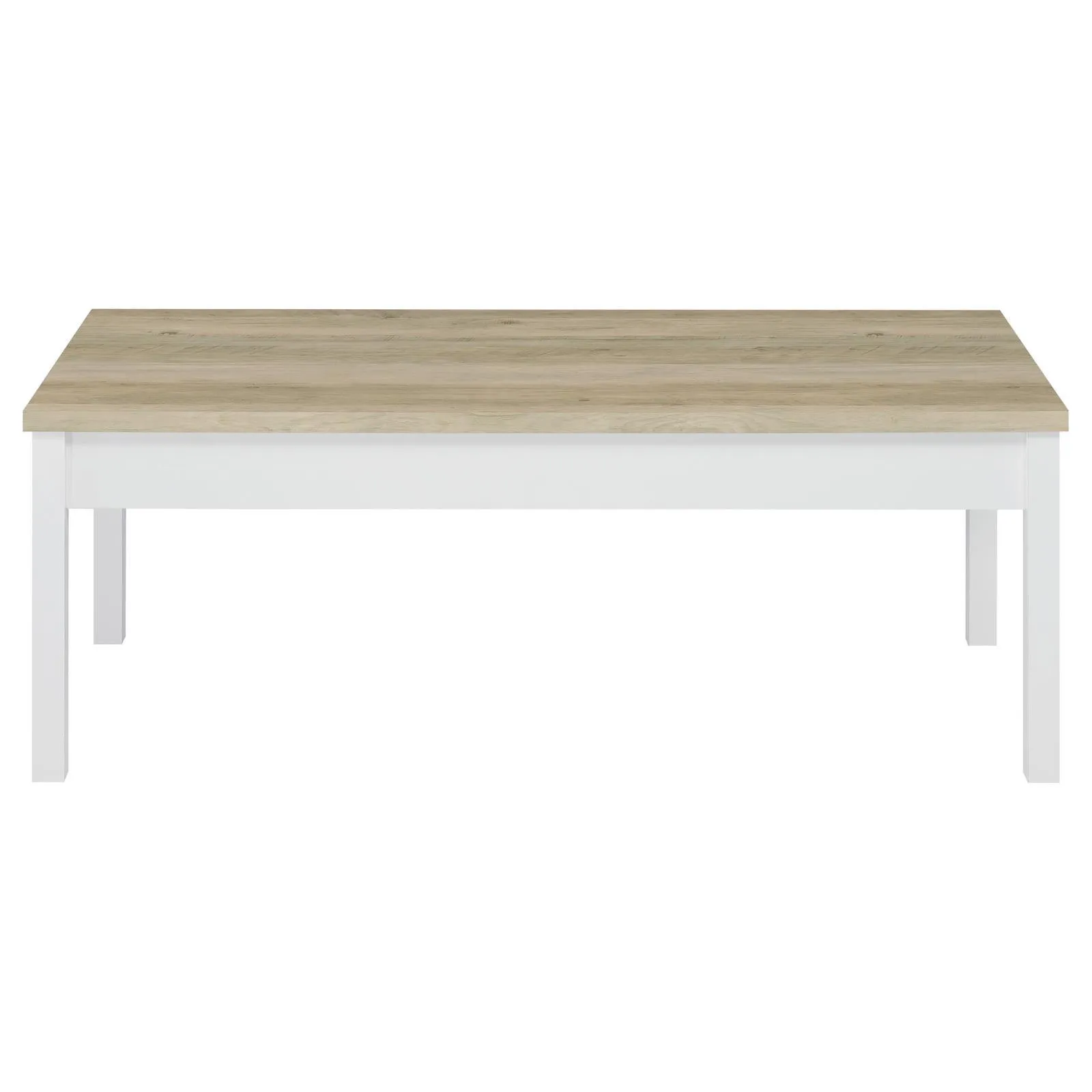 Stacie Antique Pine and White 3-piece Composite Wood Coffee Table Set - Image 3
