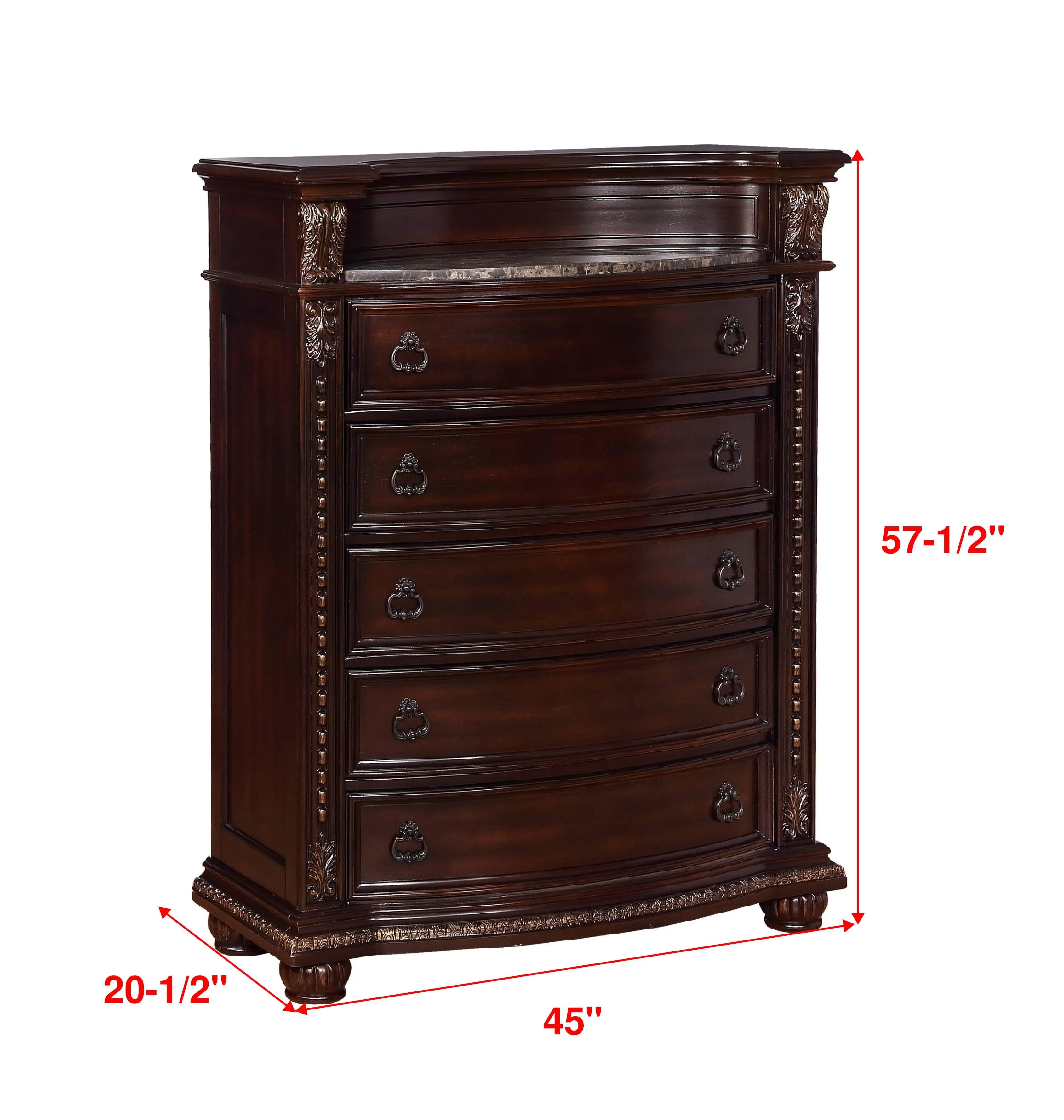 Stanley Cherry Brown Chest - Image 3