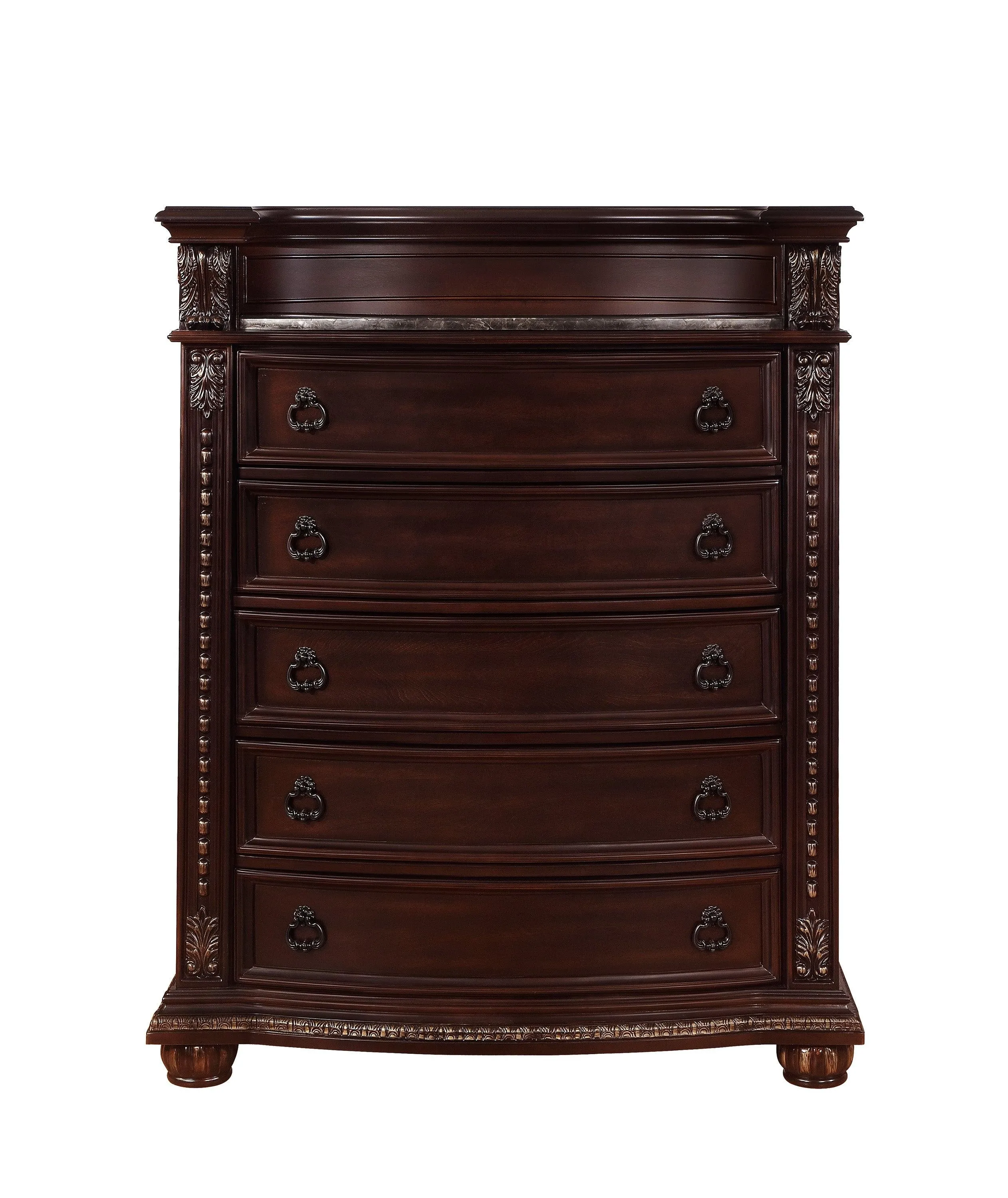 Stanley Cherry Brown Upholstered Sleigh Bedroom Set - Image 15