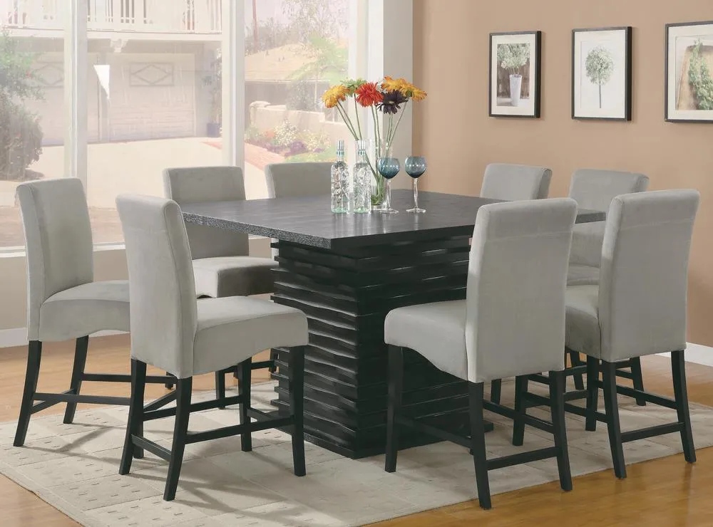 Stanton Black/Gray Upholstered Counter Height Chairs, Set of 2 - Image 3