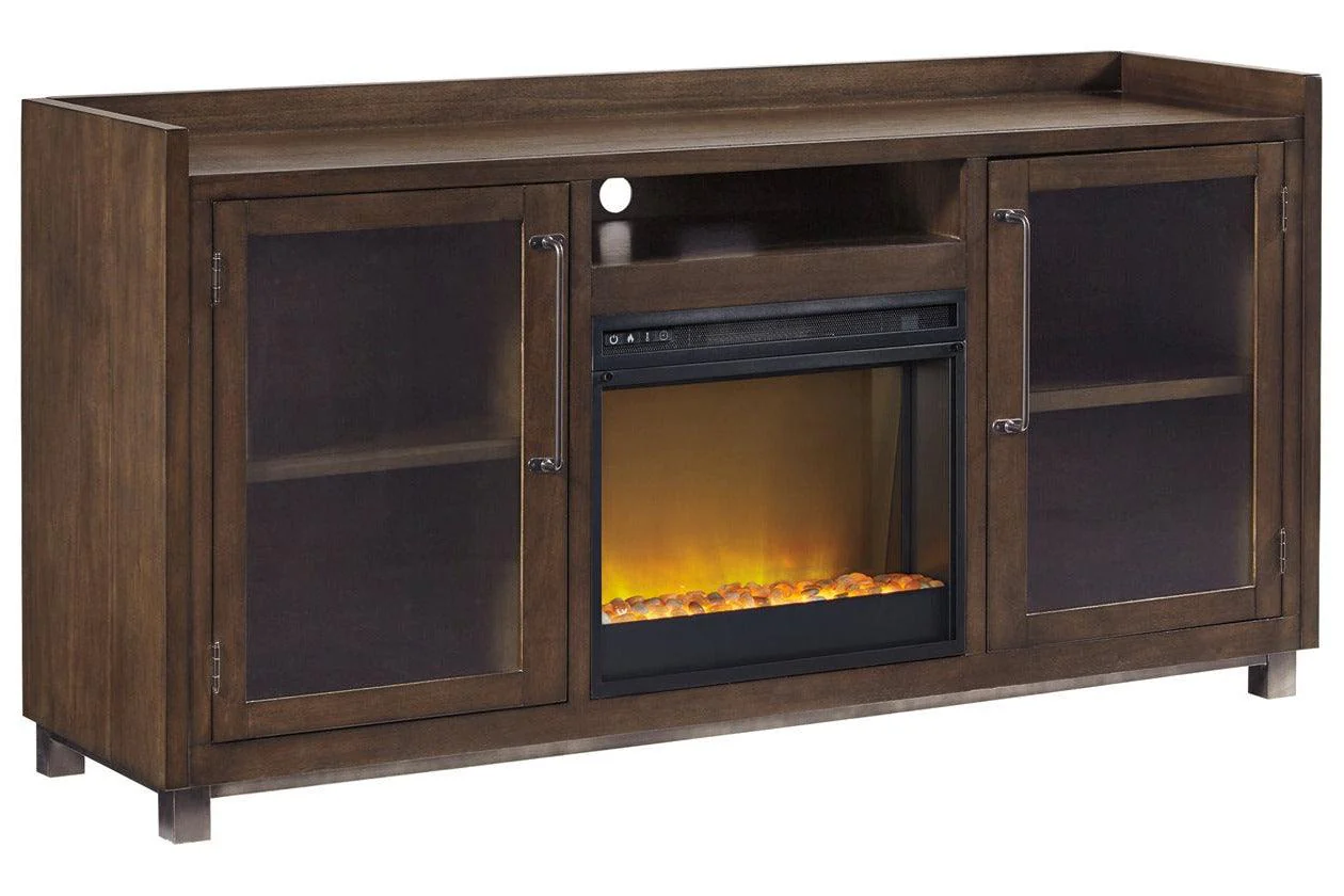 Starmore Brown 70" TV Stand with Electric Fireplace - Image 11