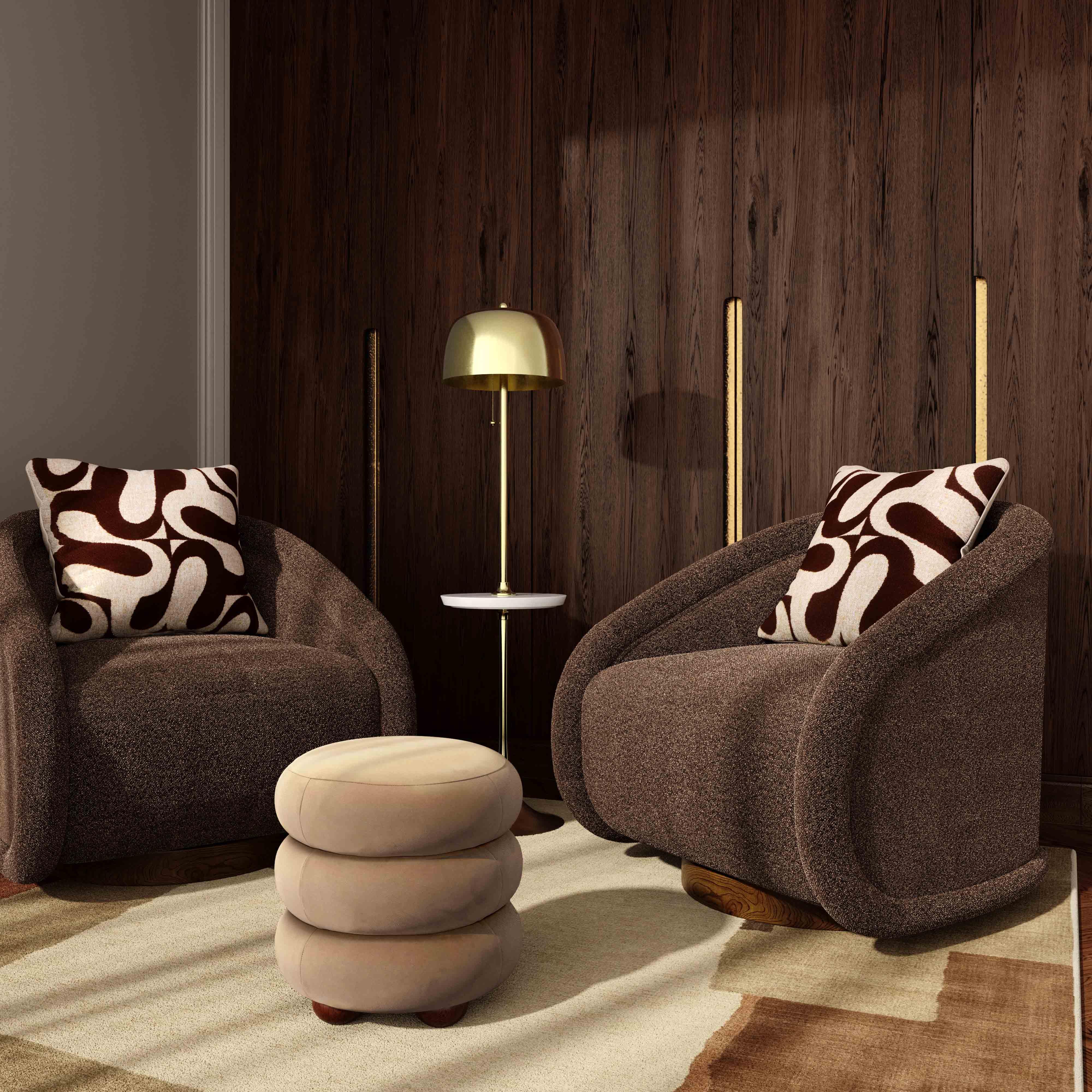 Stefanie Velvet Ottoman - Image 9