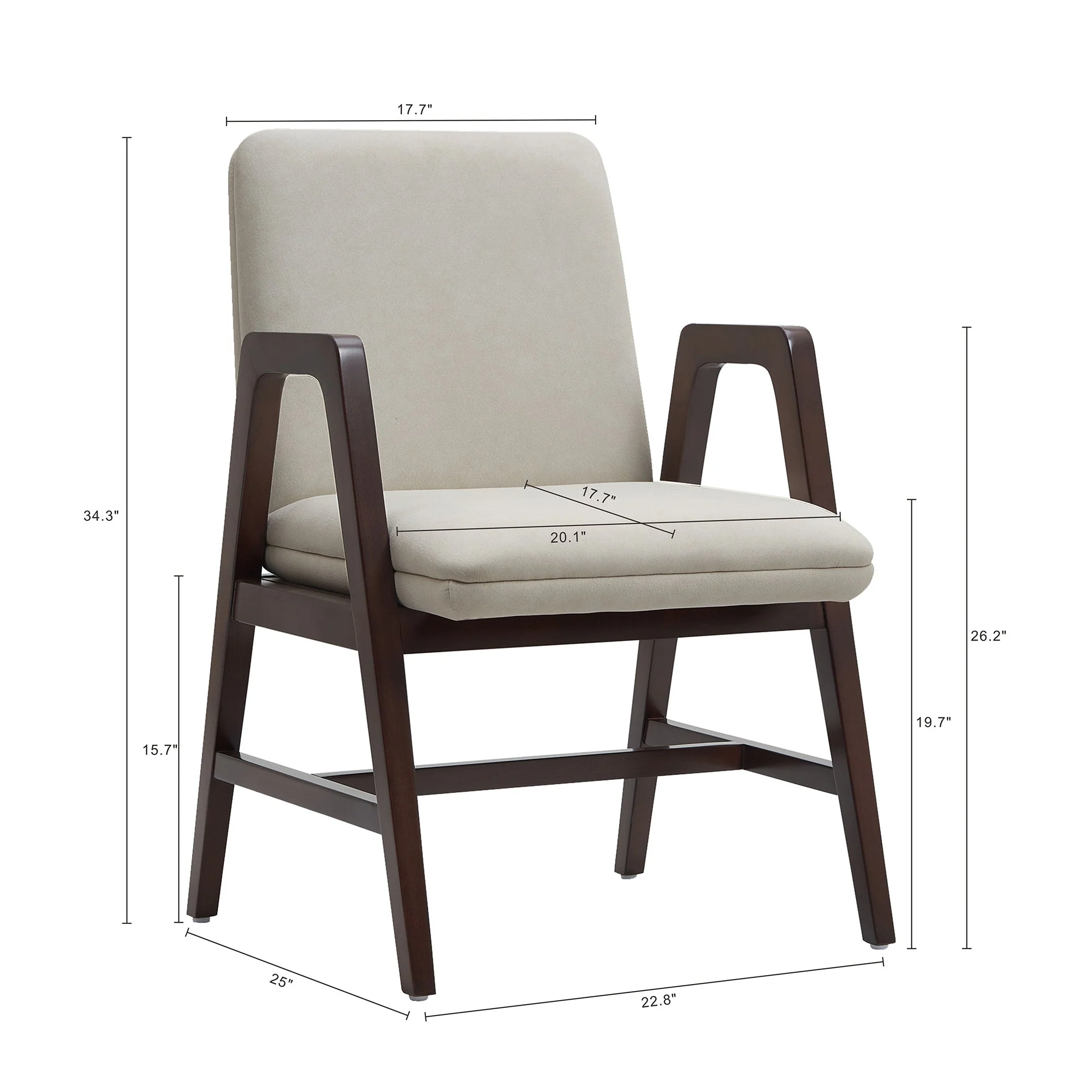 Stella Dining Armchair in Champagne (set of 4) - Image 3