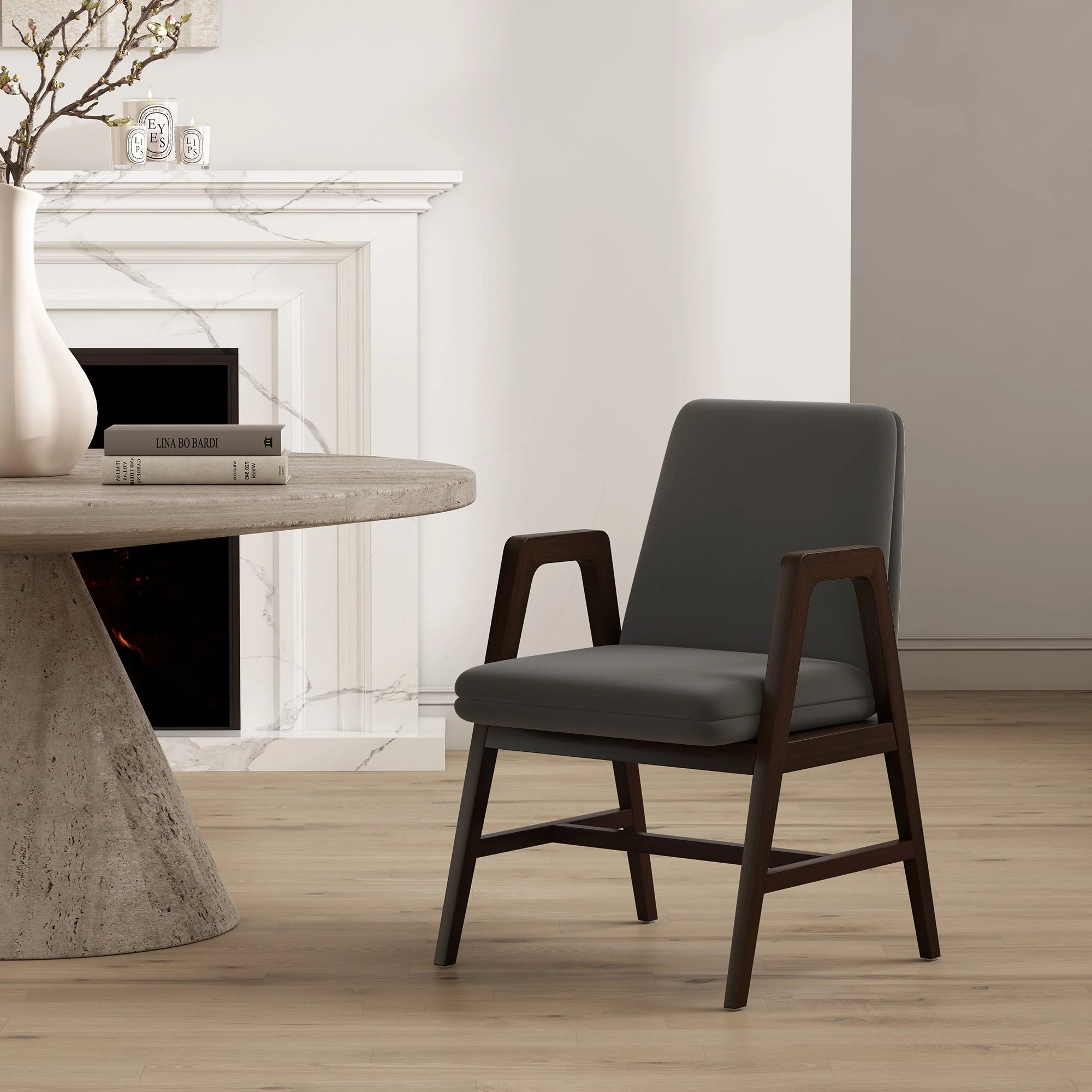 Stella Dining Armchair in Graphite - Image 2