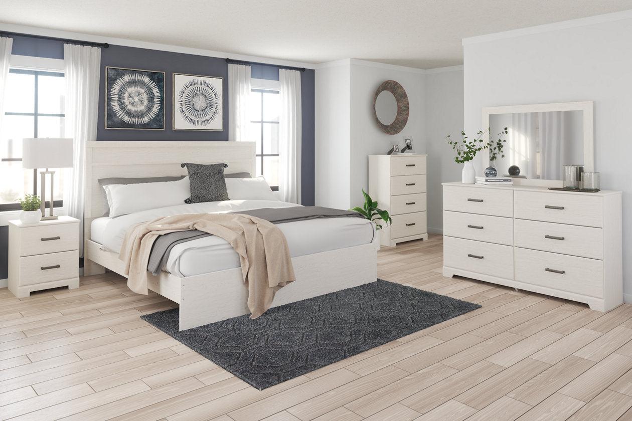 Stelsie White King Panel Bed - Image 6