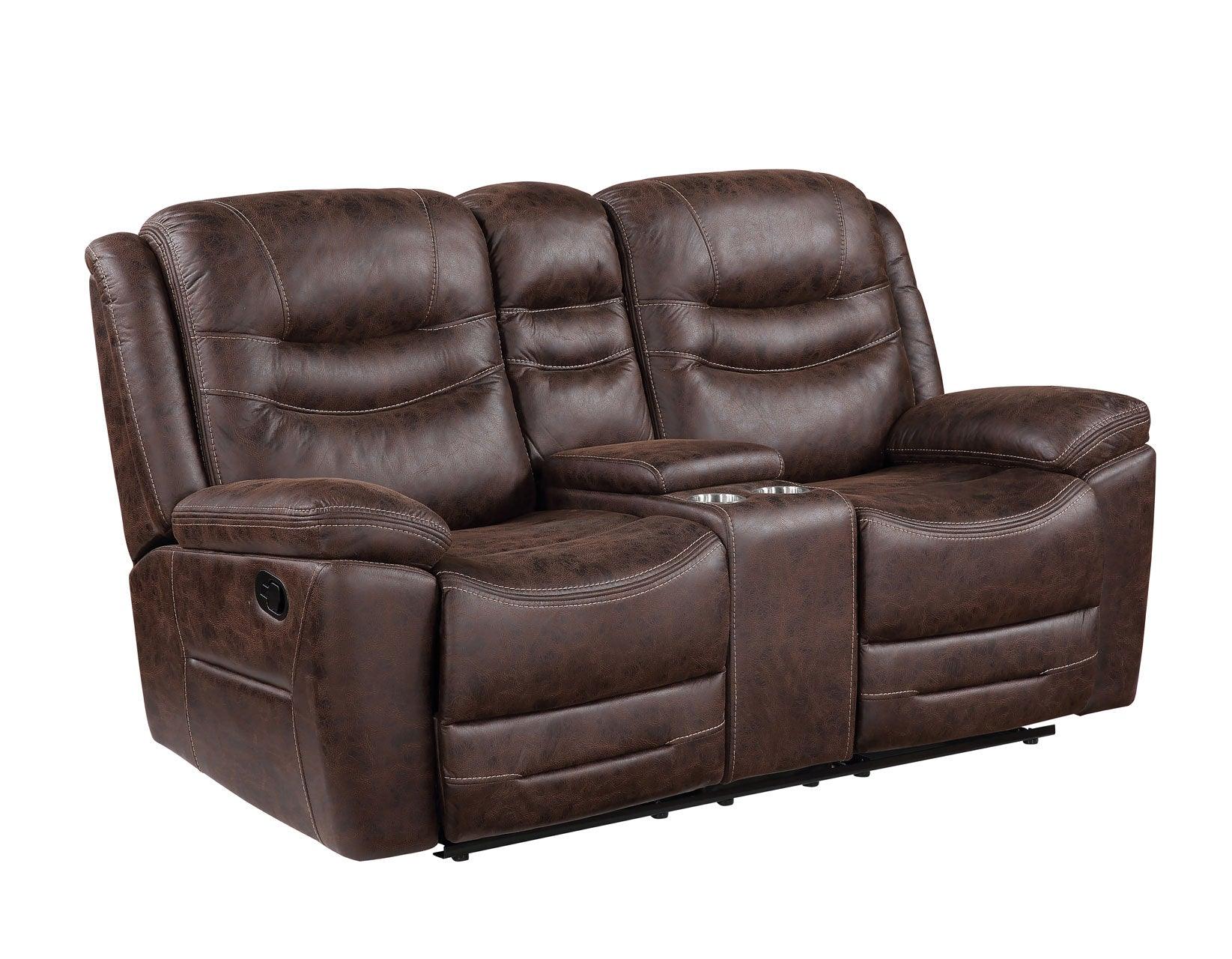 Stetson Manual Reclining Console Loveseat - Image 2
