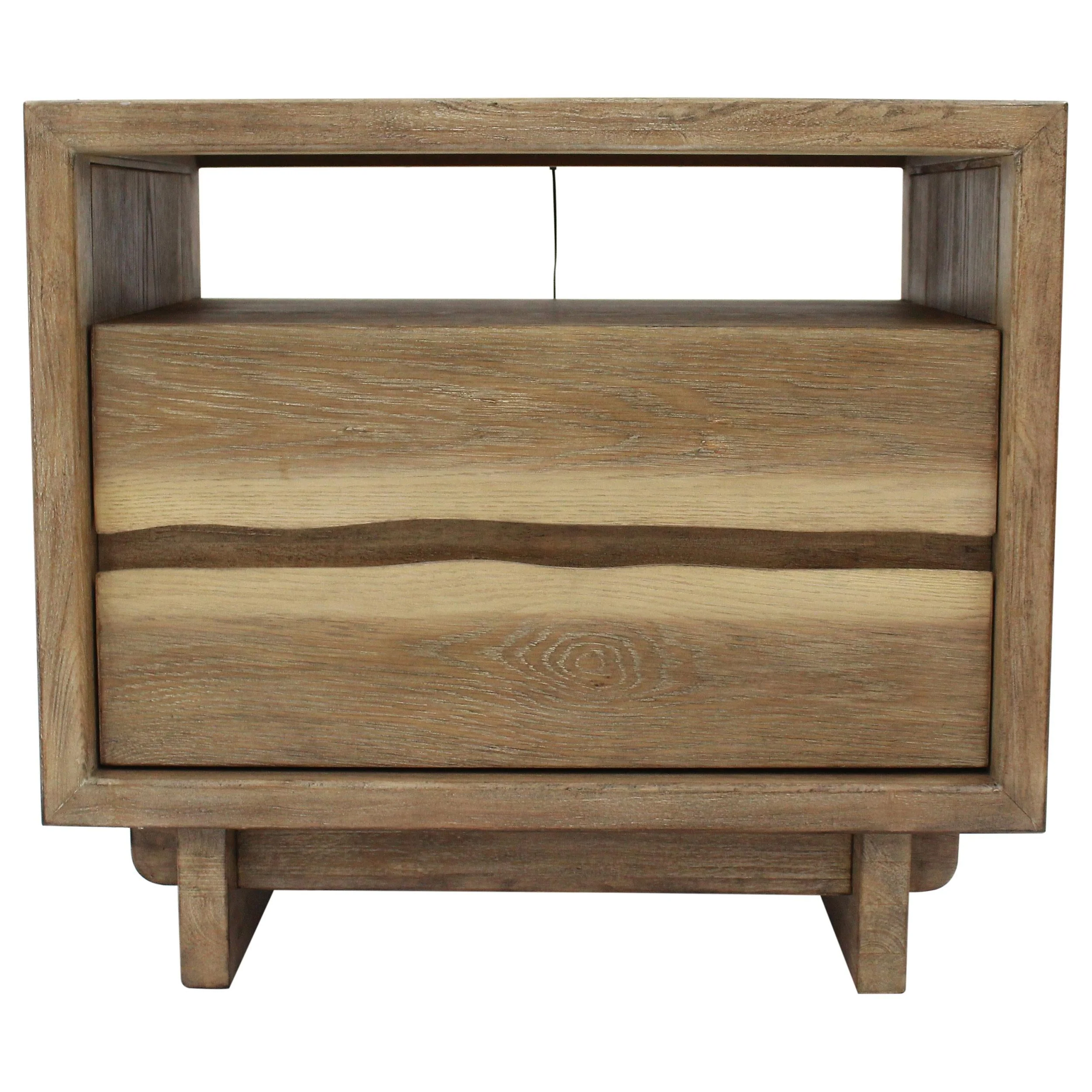 Stillwater Weathered Oak 2-drawer Nightstand - Image 2