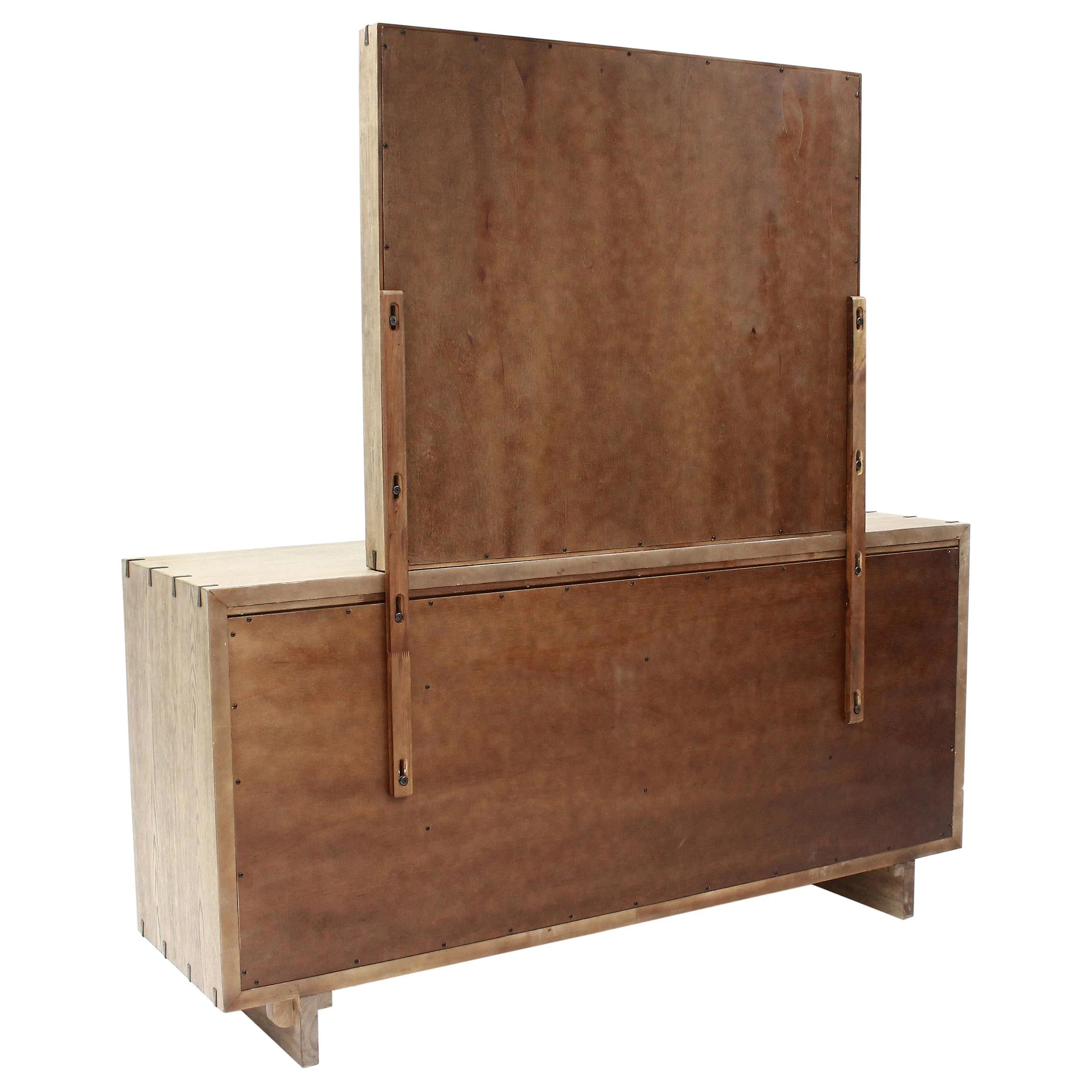 Stillwater Weathered Oak Dresser with Mirror - Image 5