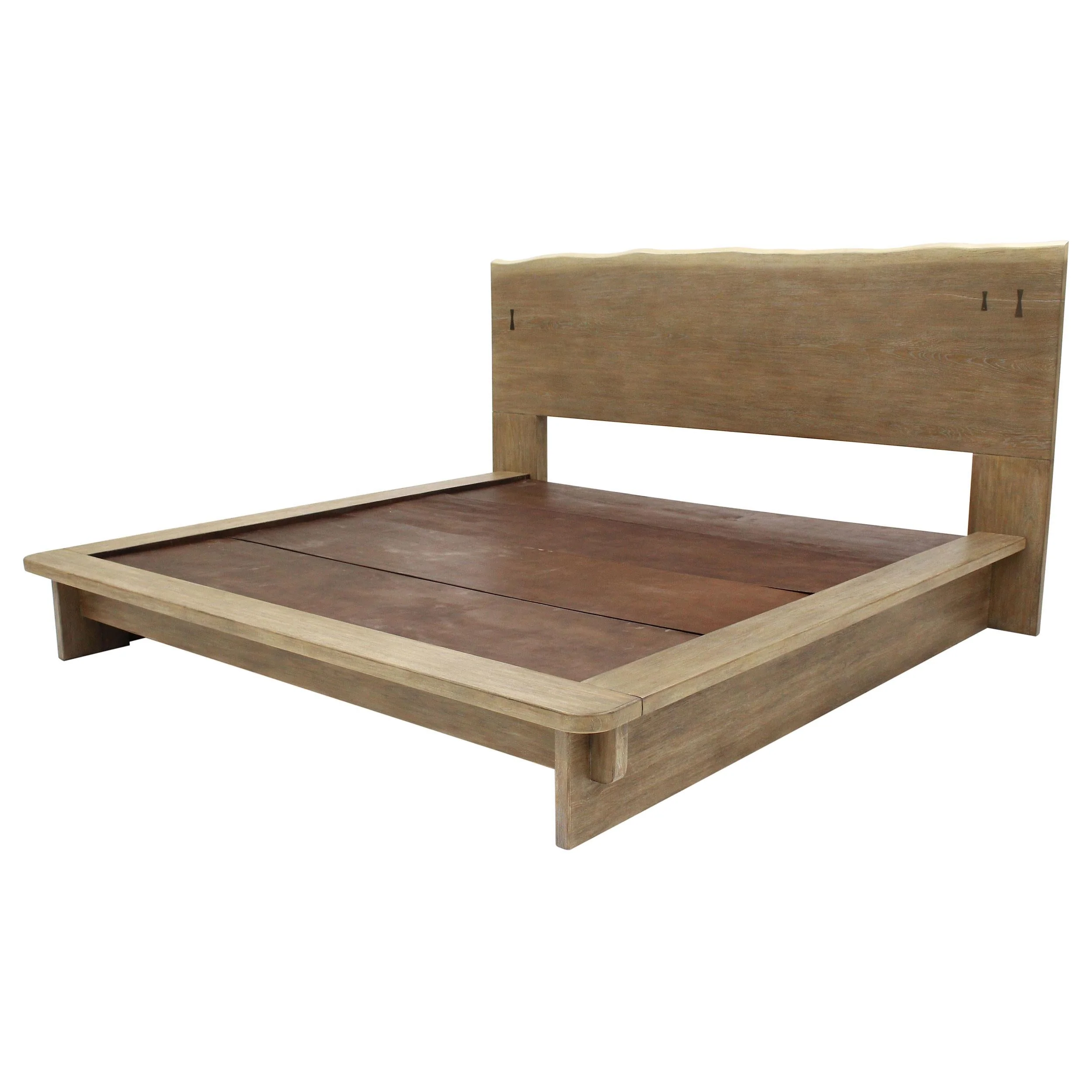 Stillwater Weathered Oak Eastern King Platform Bed - Image 3