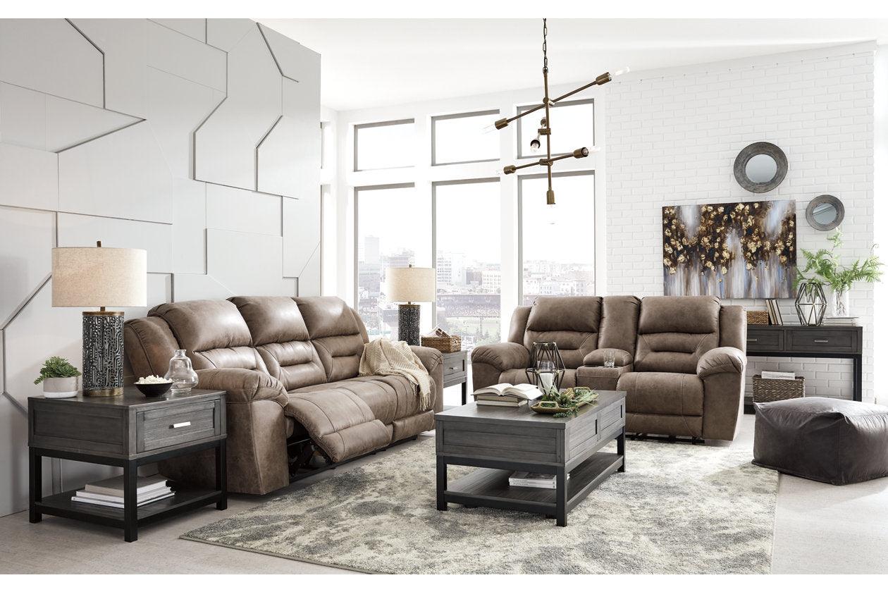 Stoneland Fossil Manual Reclining Sofa - Image 4