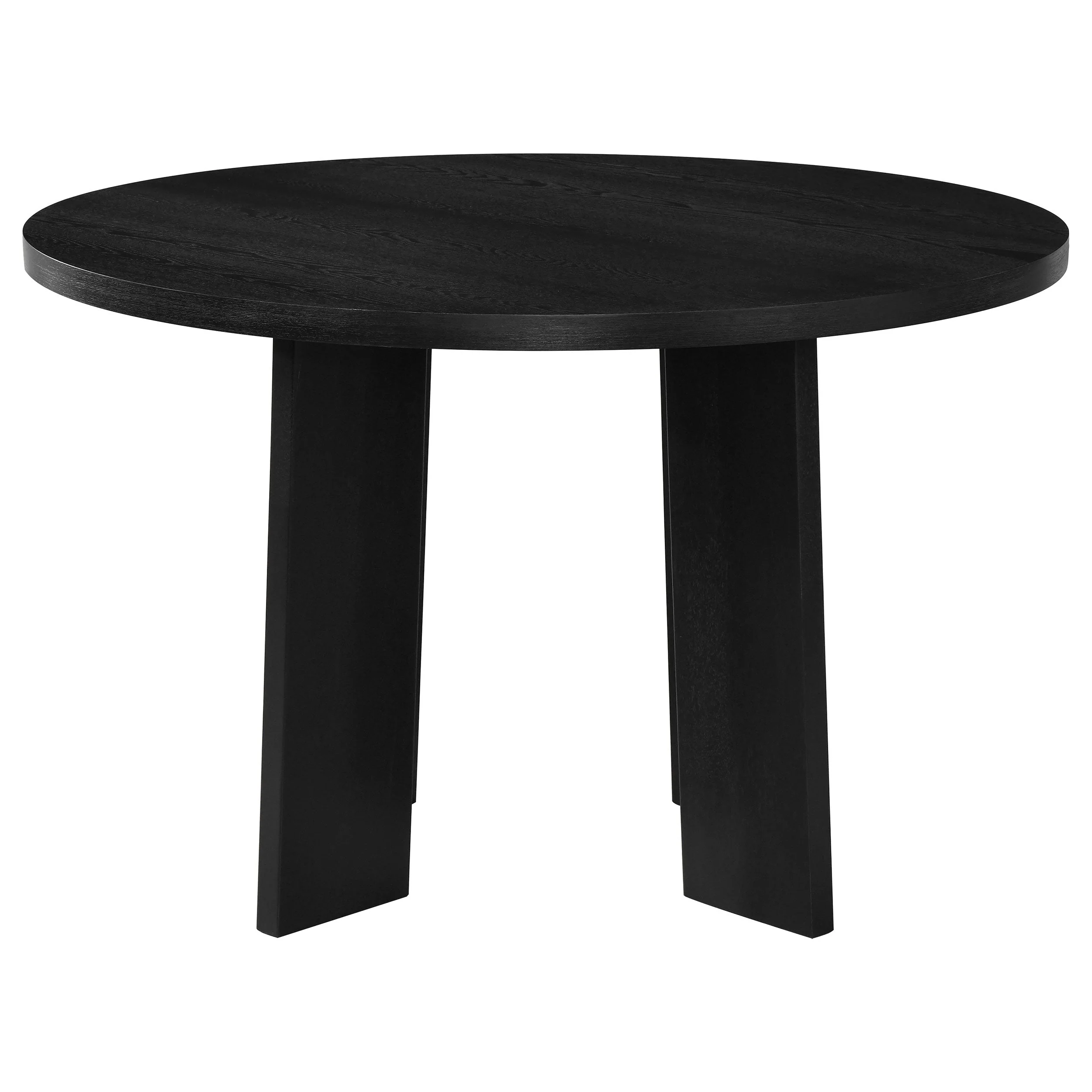 Strouse Black 47-inch Round Wood Dining Room Table - Image 3