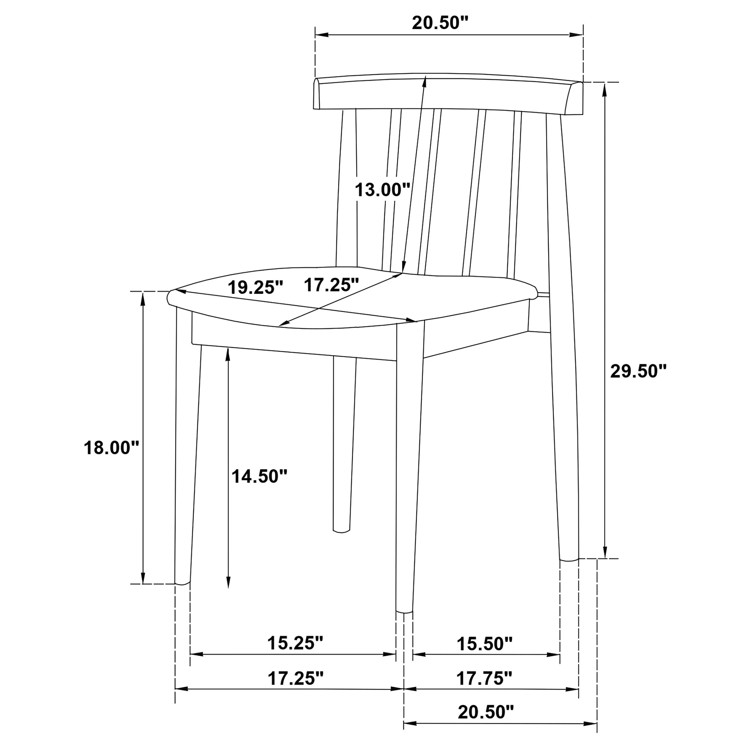 Strouse Wheat/Black 5-piece Dining Set - Image 14