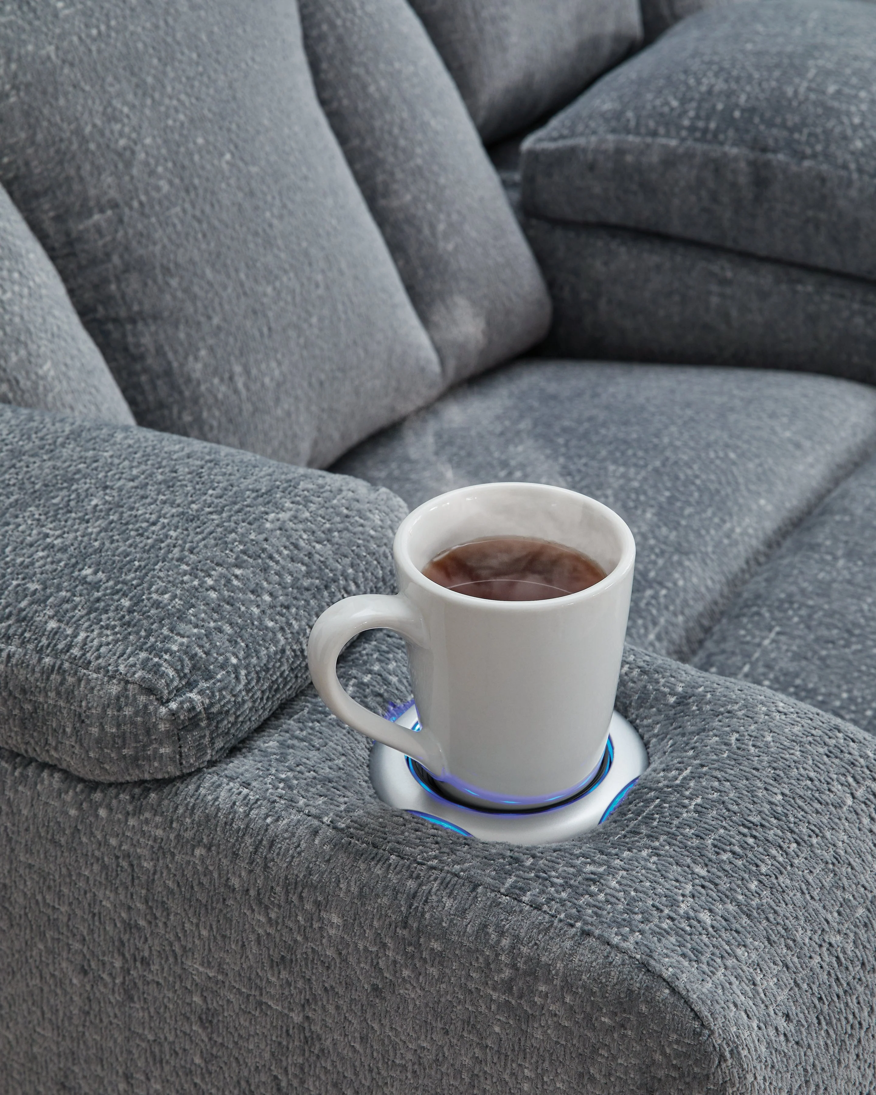 Studio Cave Steel Power Reclining Loveseat with Console - Image 12