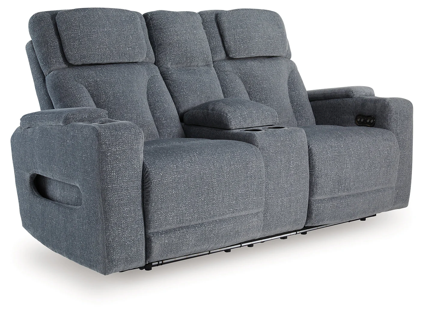 Studio Cave Steel Power Reclining Loveseat with Console - Image 2