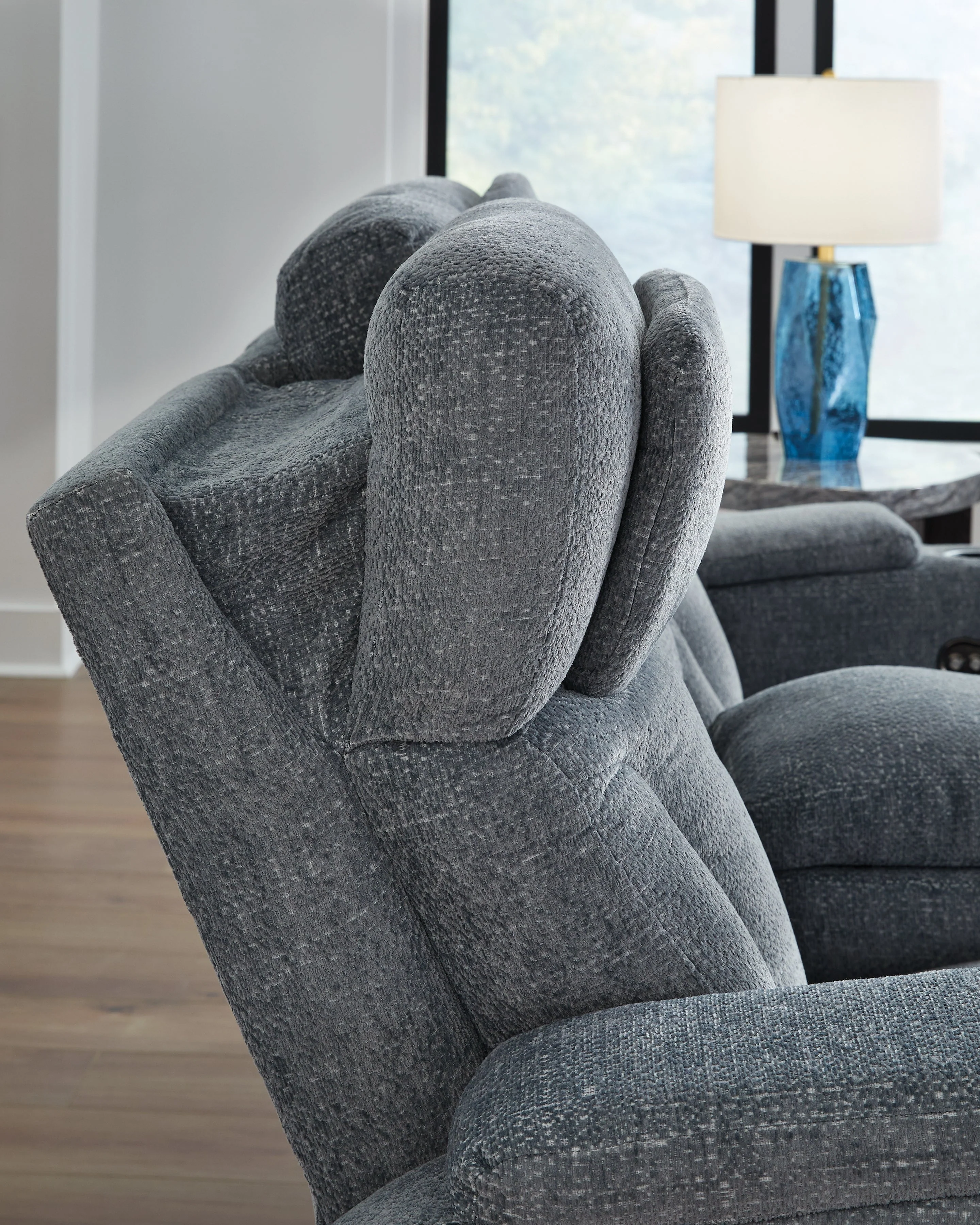 Studio Cave Steel Power Reclining Loveseat with Console - Image 9