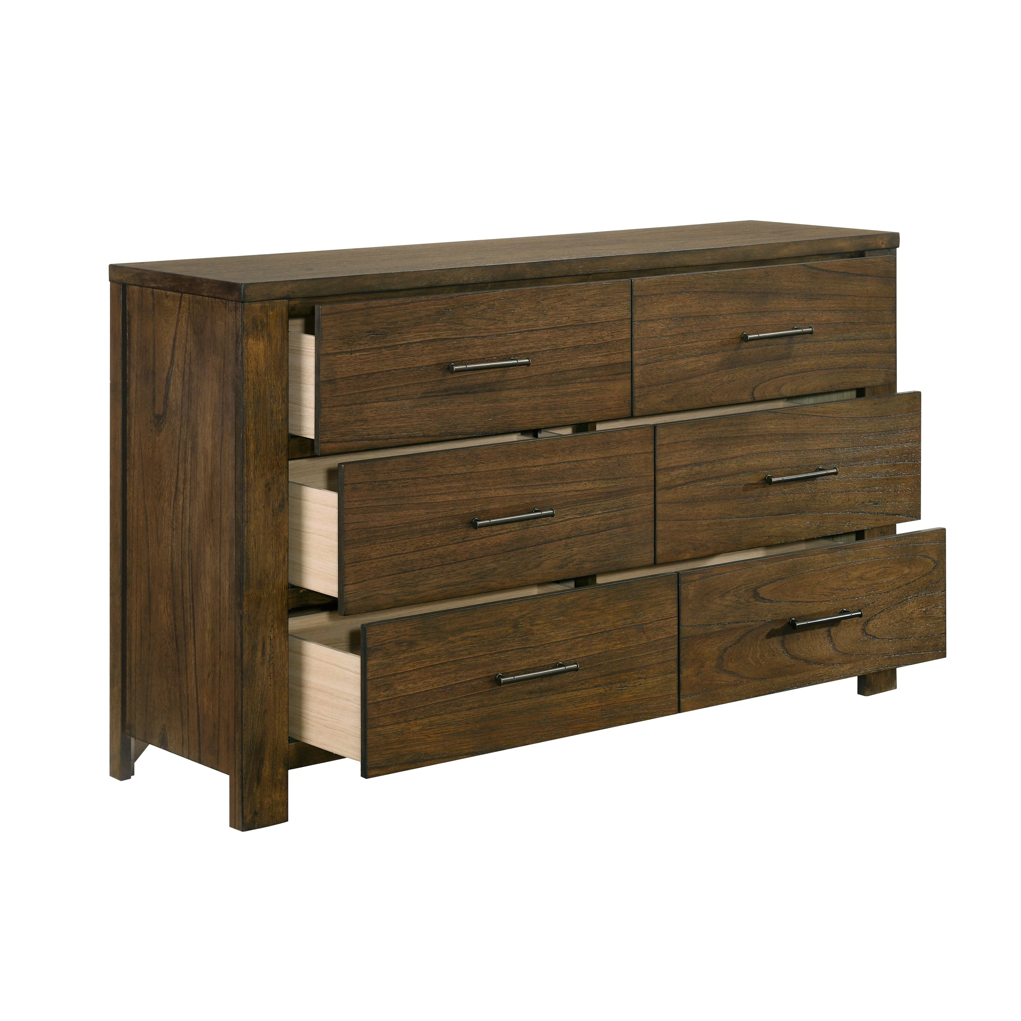 Sullivan Brown Bookcase Storage Platform Bedroom Set - Image 8