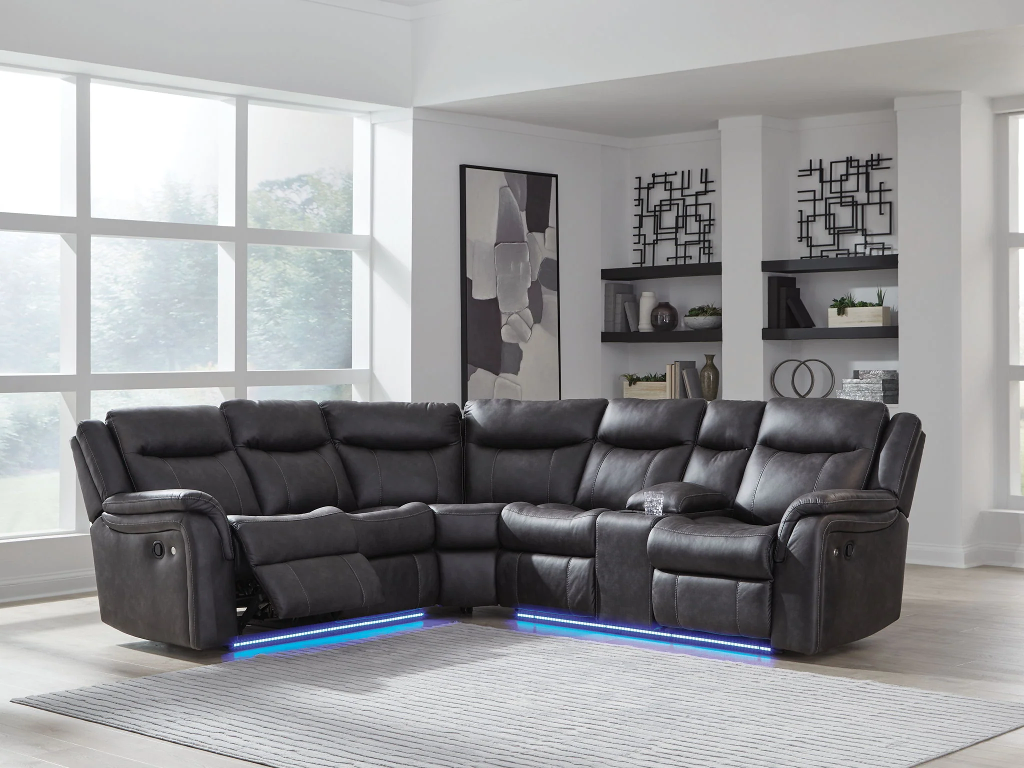 Sultan Meadow Carbon 2-Piece Manual Reclining Sectional
