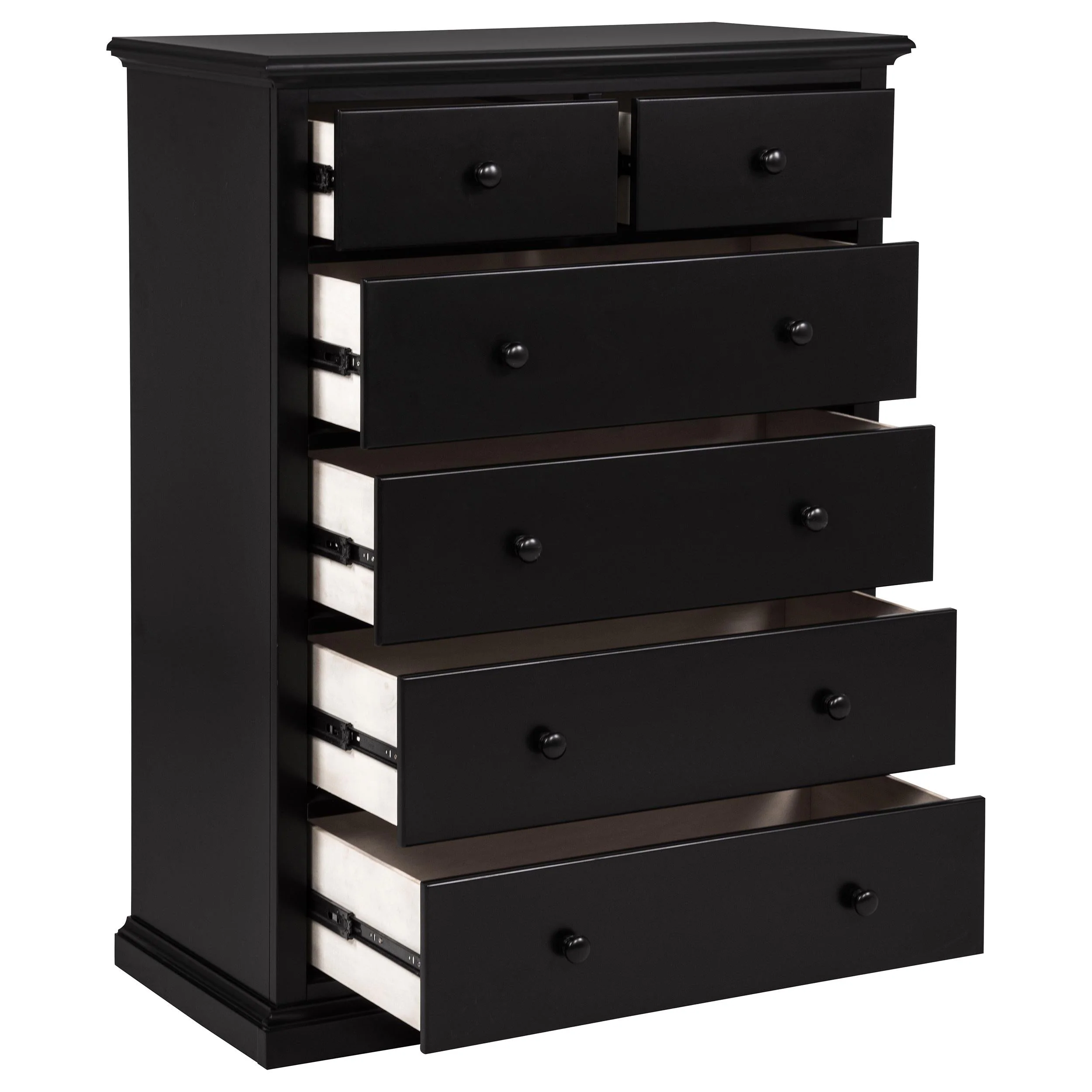 Sumerlin 6-drawer Bedroom Chest of Drawers Black - Image 7