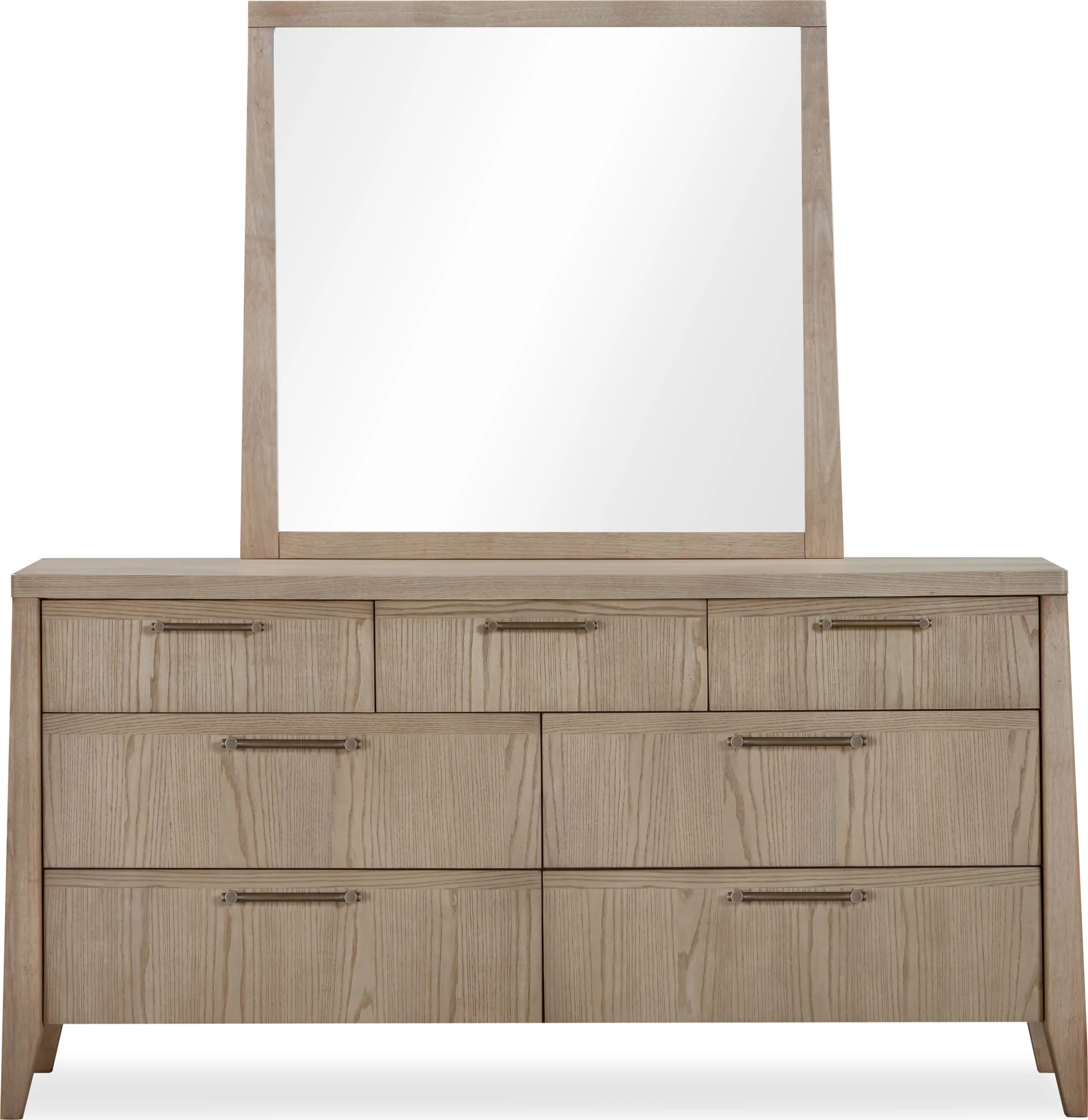 Sumire Ginger Seven Drawer Ash Wood Dresser - Image 4
