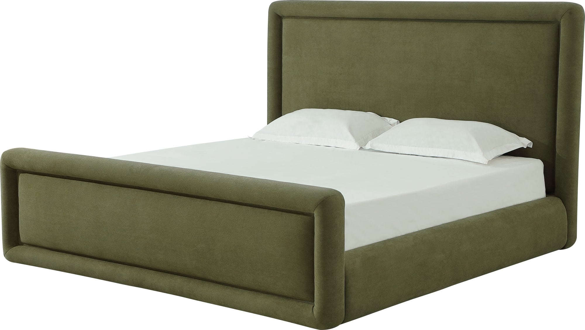 Summit Moss Upholstered California King Bed - Image 2