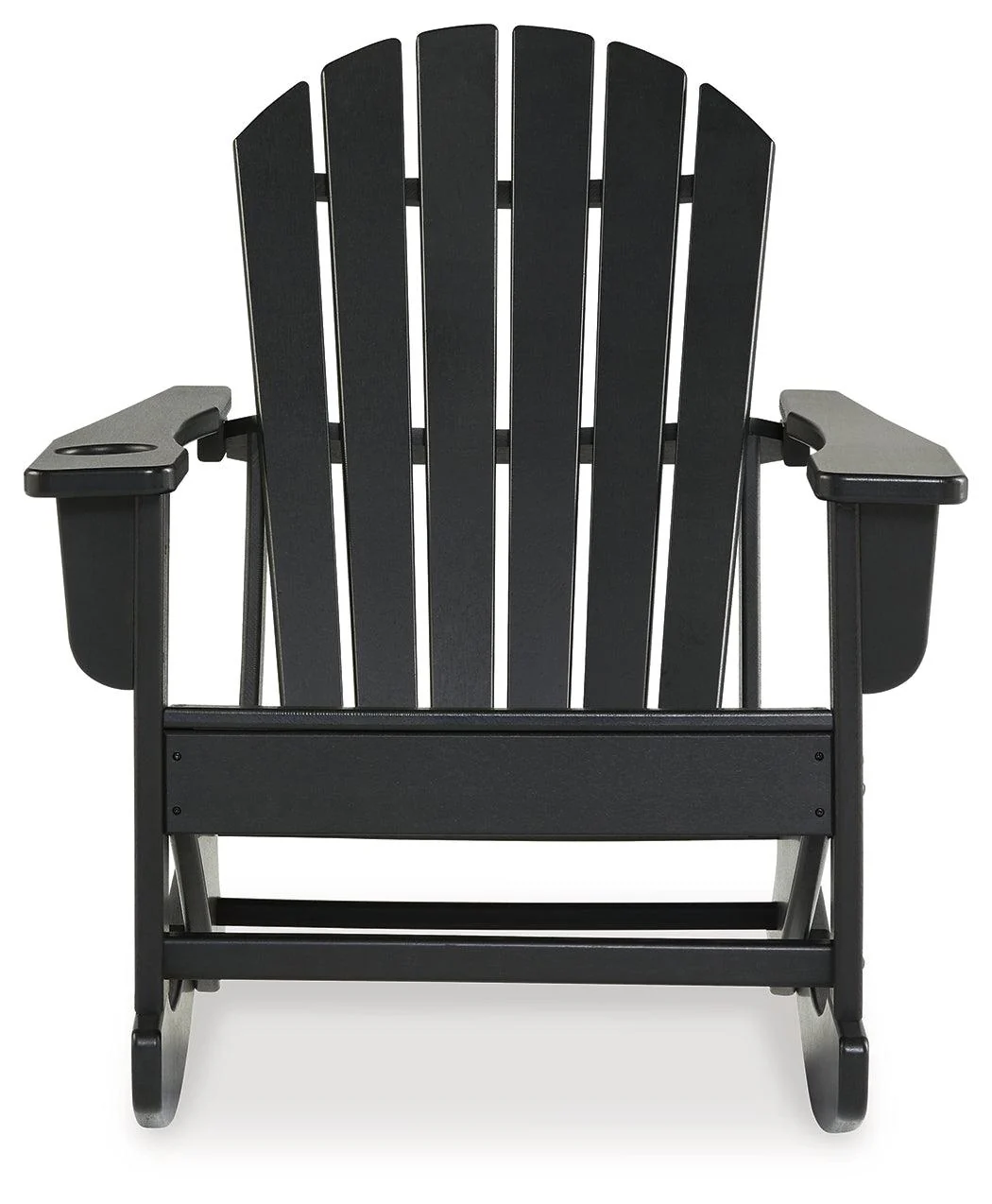 Sundown Treasure Black Outdoor Rocking Chair - Image 3