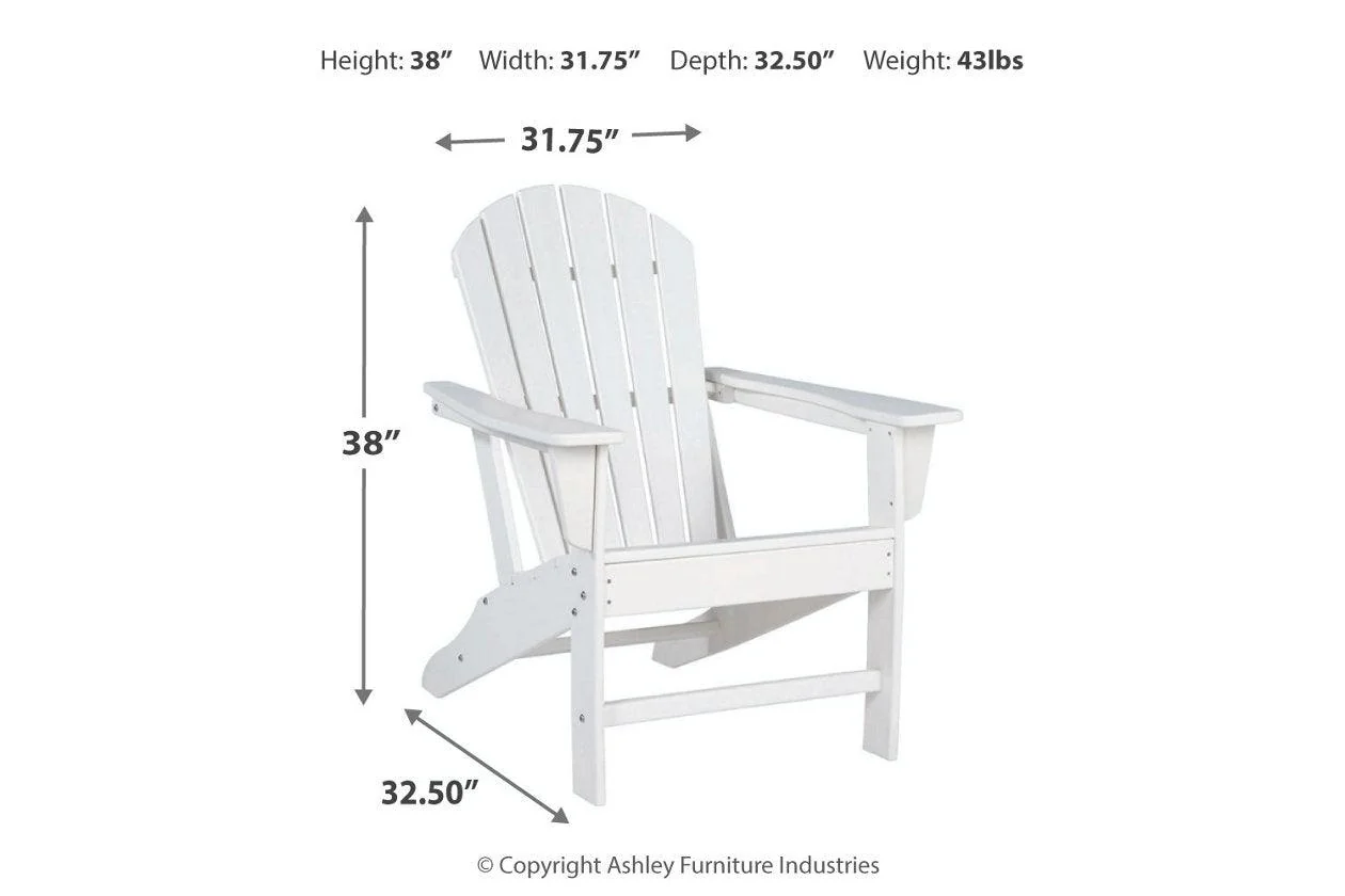 Sundown Treasure White Adirondack Chair - Image 4