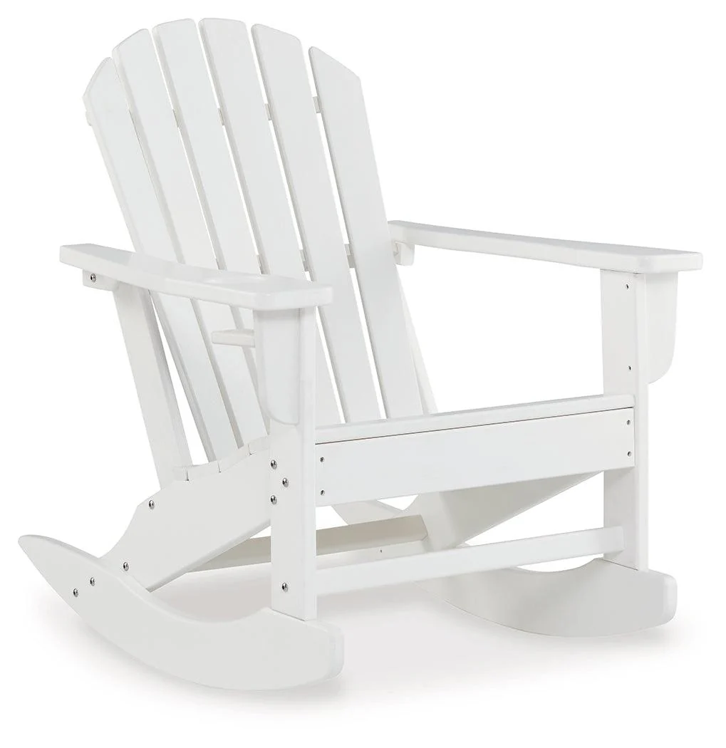 Sundown Treasure White Outdoor Rocking Chair - Image 2