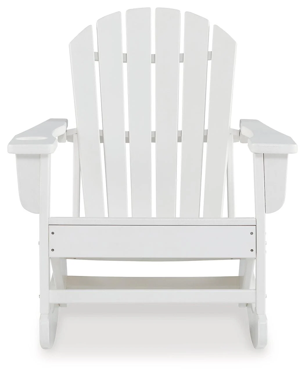 Sundown Treasure White Outdoor Rocking Chair - Image 3