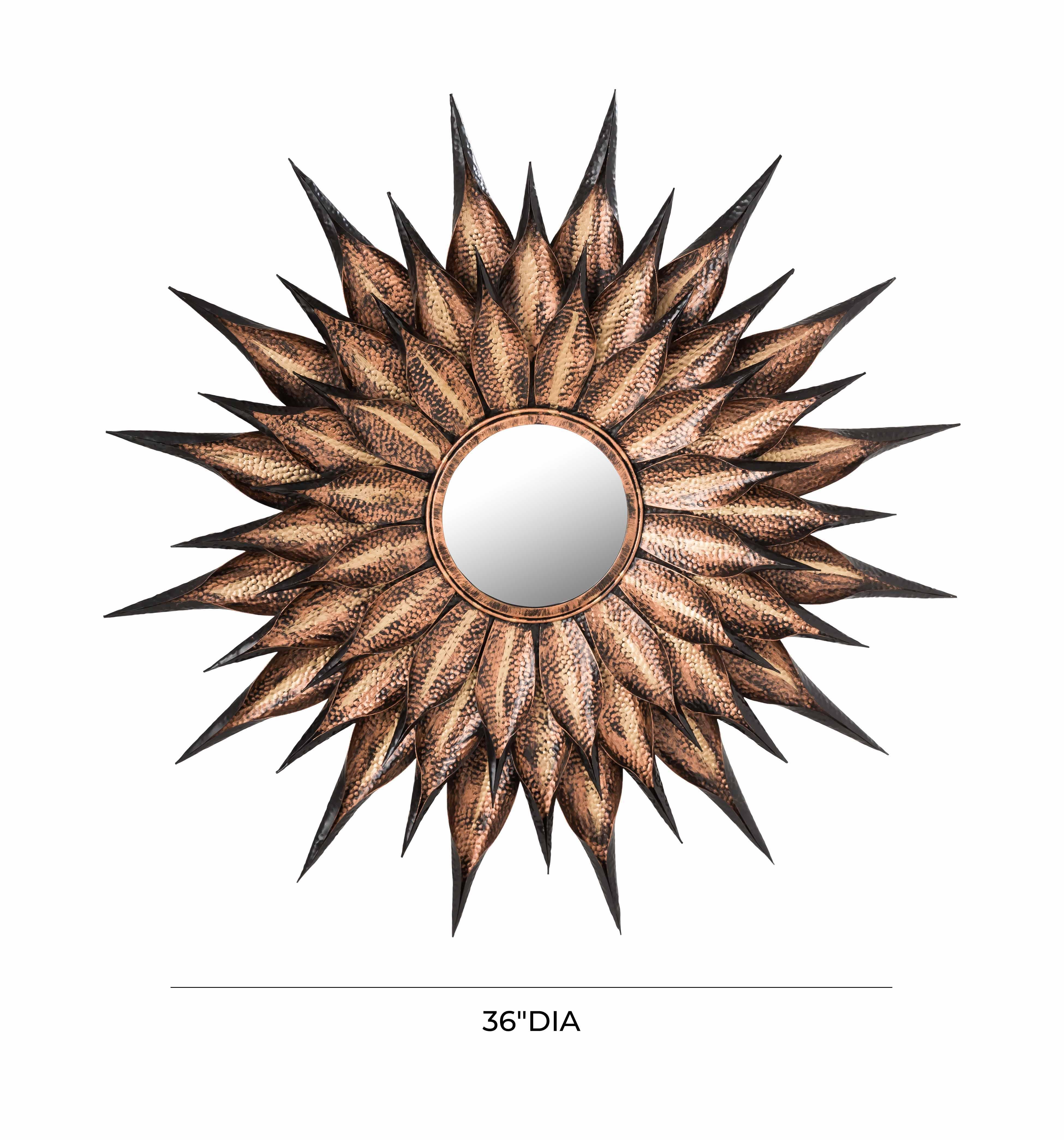 Sunflower Antique Wall Mirror - Image 6