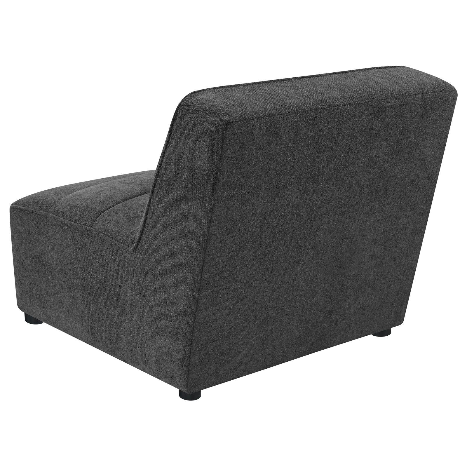 Sunny Charcoal Upholstered 6-piece Modular Sectional - Image 8