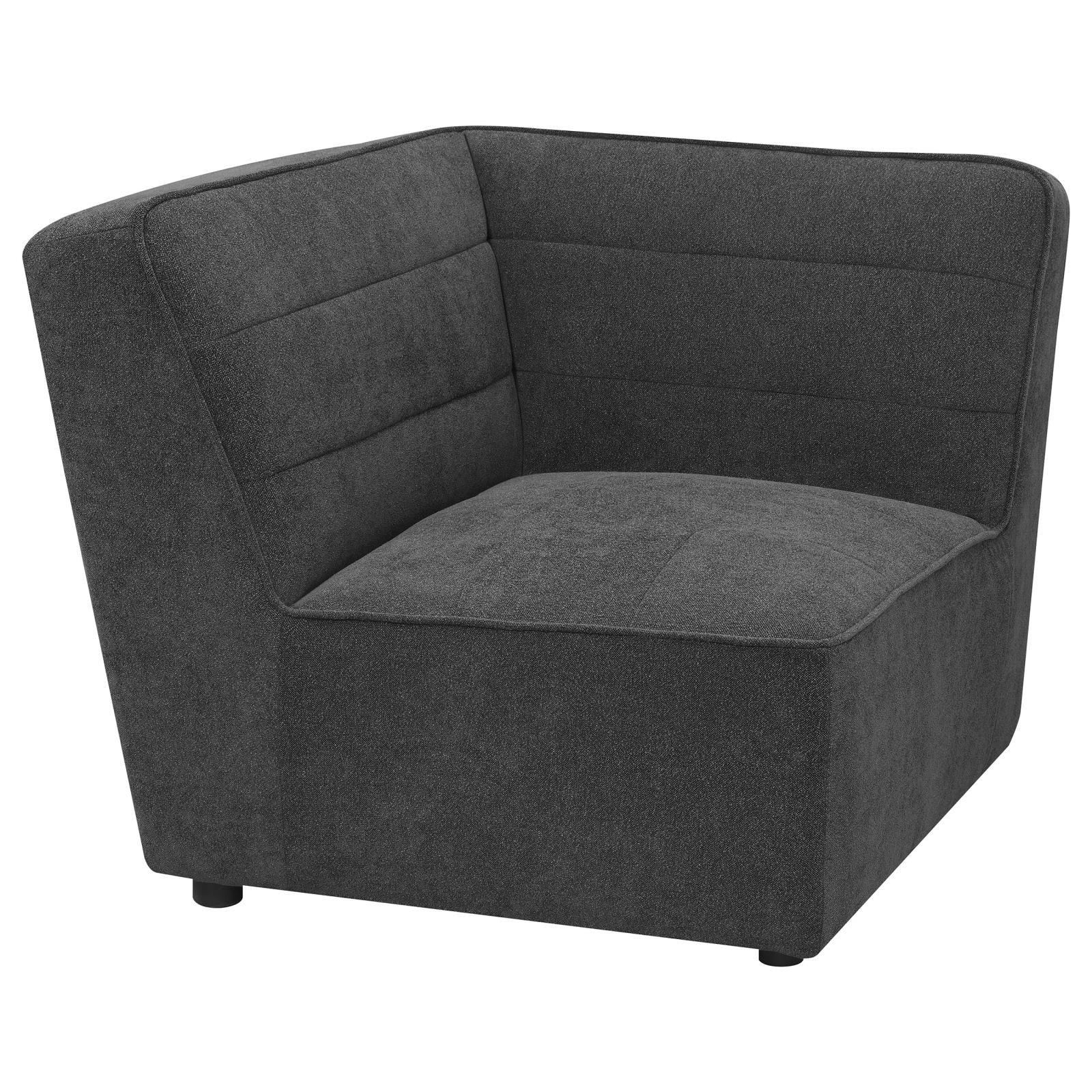 Sunny Charcoal Upholstered 6-piece Modular Sectional - Image 9