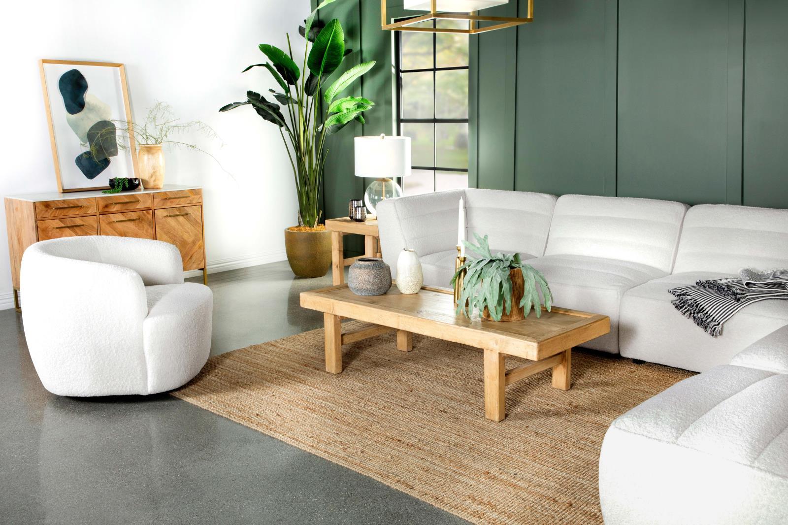 Sunny Natural Upholstered Armless Chair - Image 12