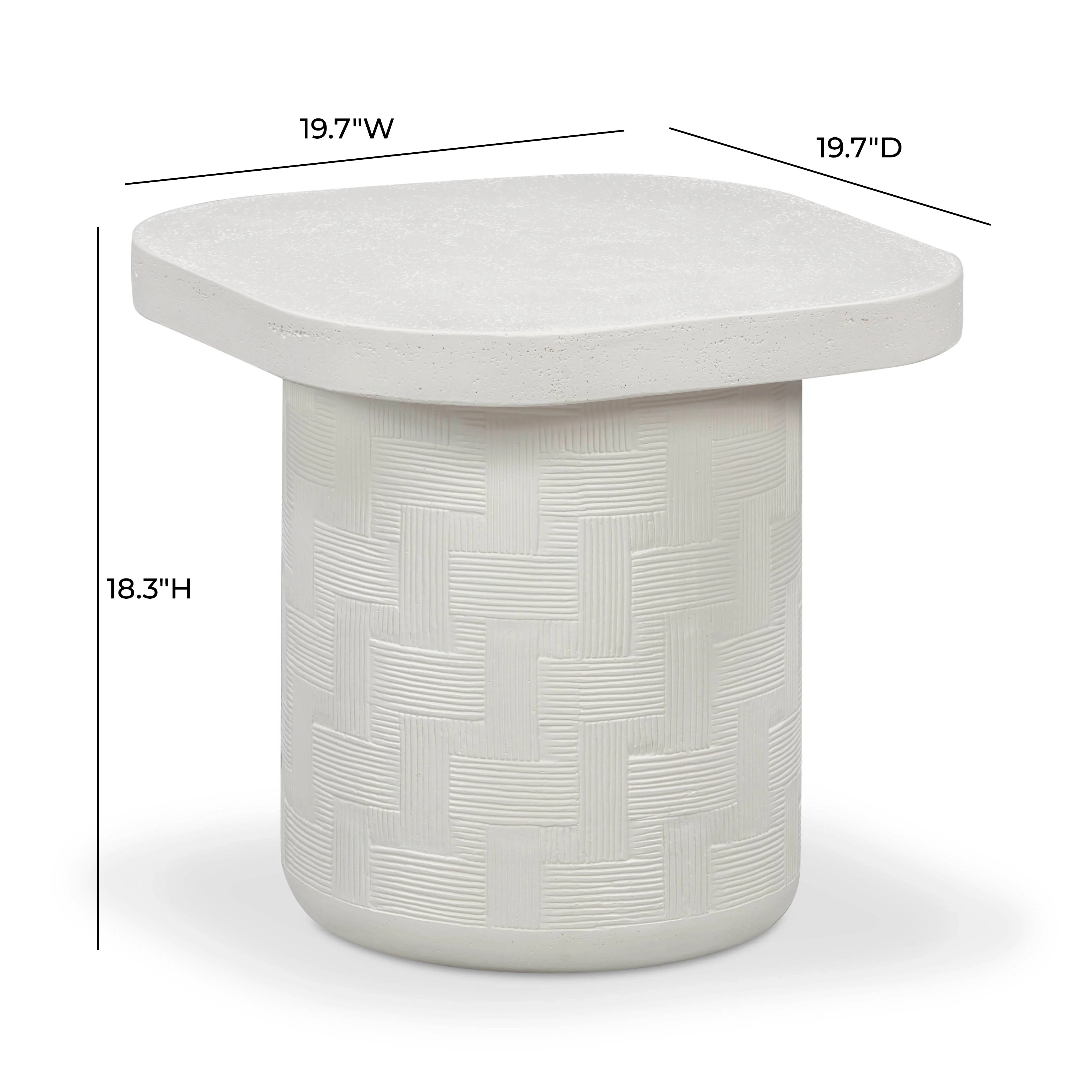 Suraya Indoor/Outdoor Concrete Side Table - Image 5