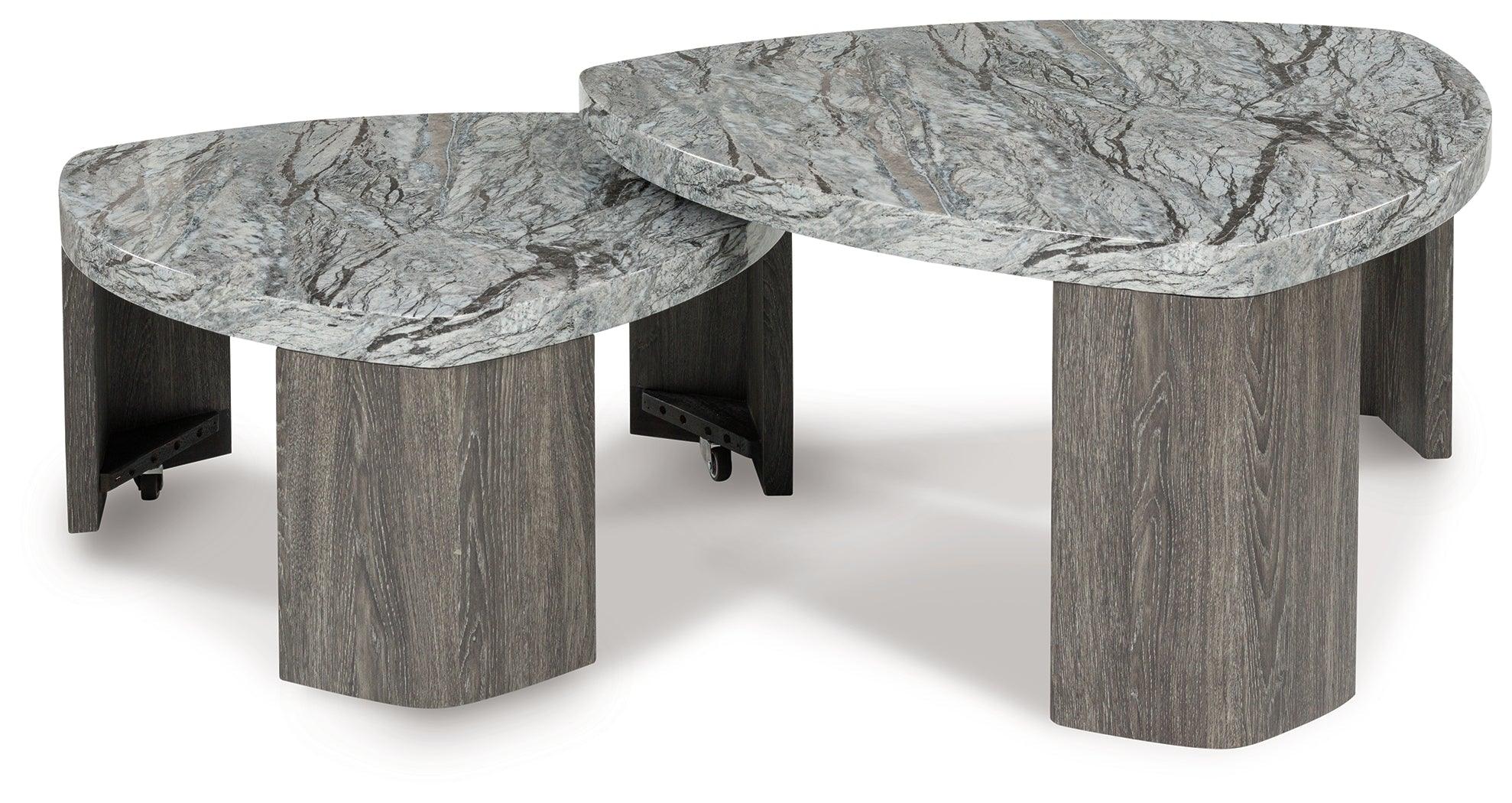 Surmour Gray/Brown Stacked Coffee Table - Image 2