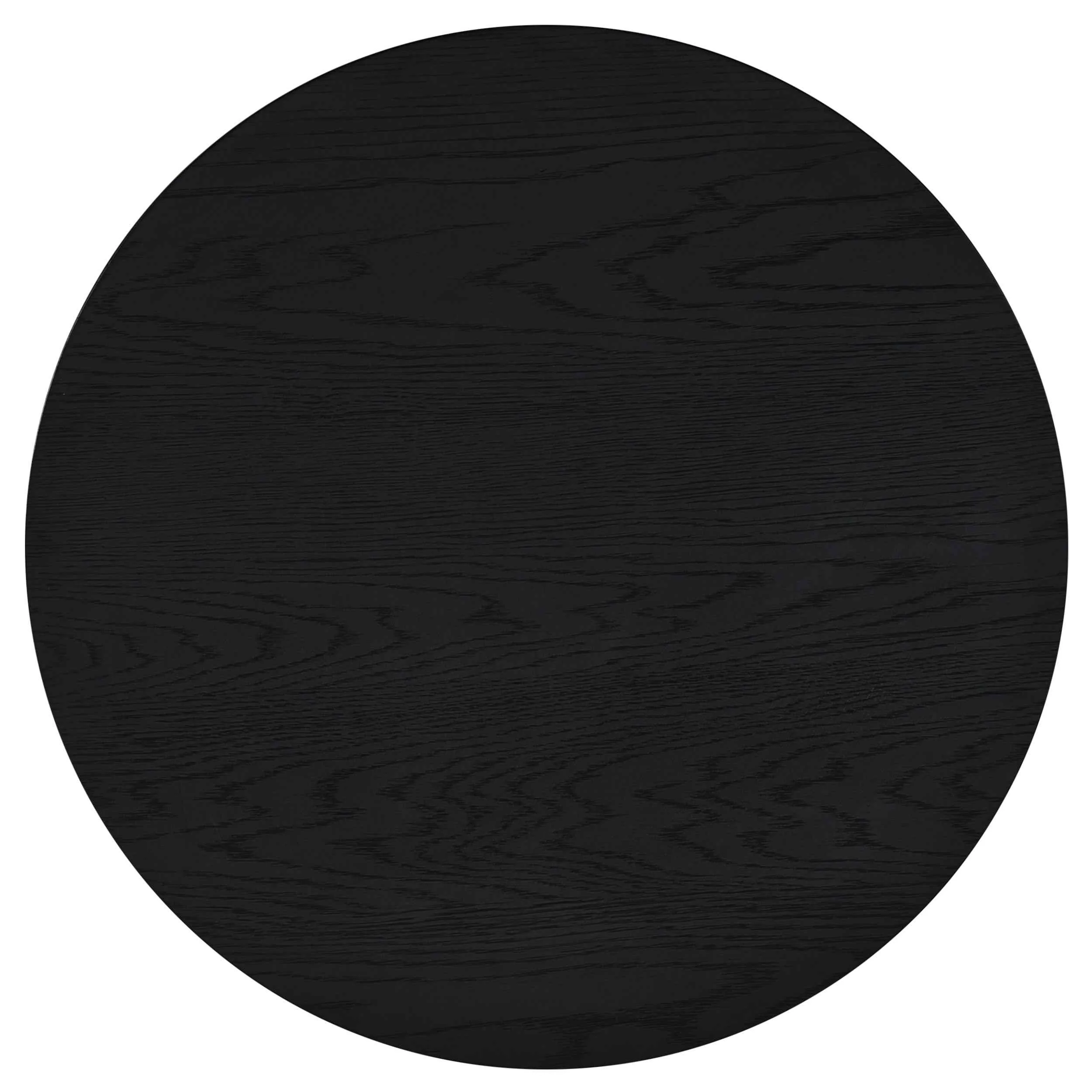 Sweeney Black 39-inch Round Wood Occasional Cocktail Coffee Table - Image 4
