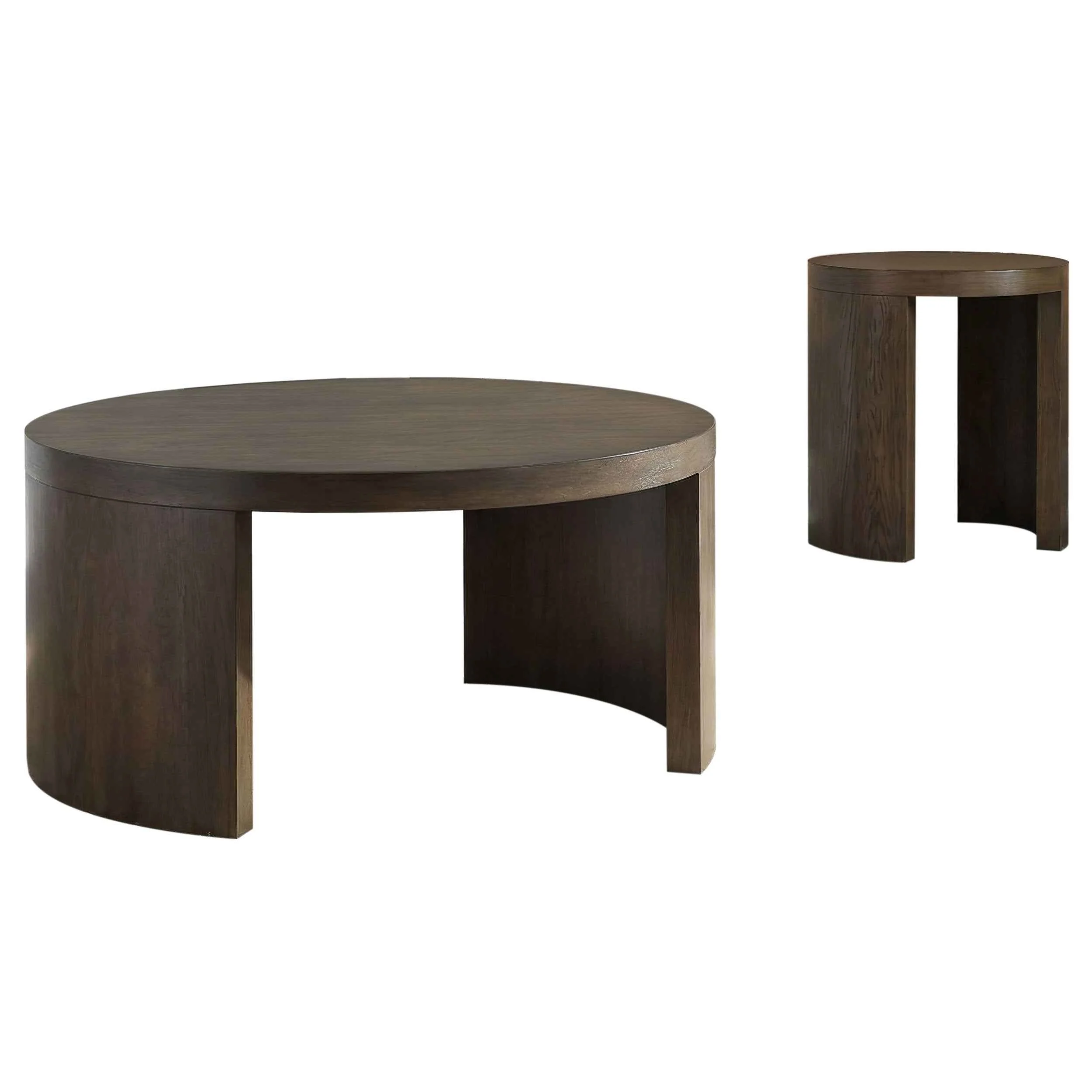 Sweeney Dark Walnut 2-piece Coffee and End Occasional Table Set - Image 2