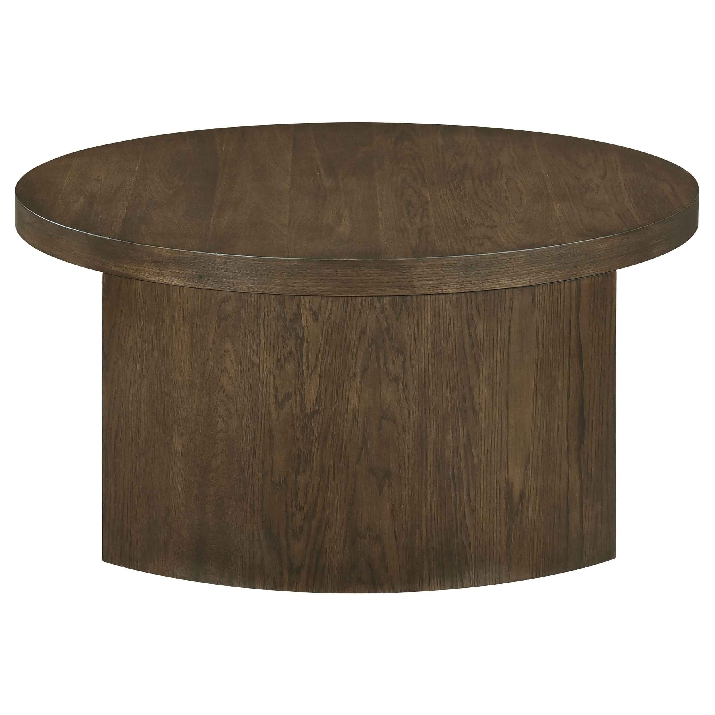 Sweeney Dark Walnut 39-inch Round Wood Occasional Cocktail Coffee Table - Image 4
