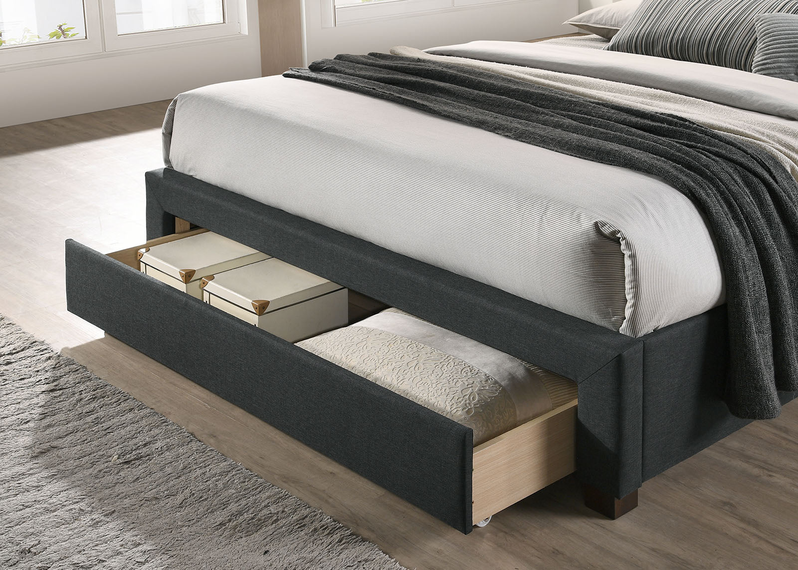 Sybella Dark Gray King Bed - Image 2