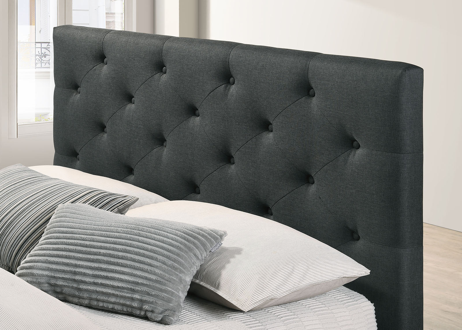 Sybella Dark Gray King Bed - Image 3