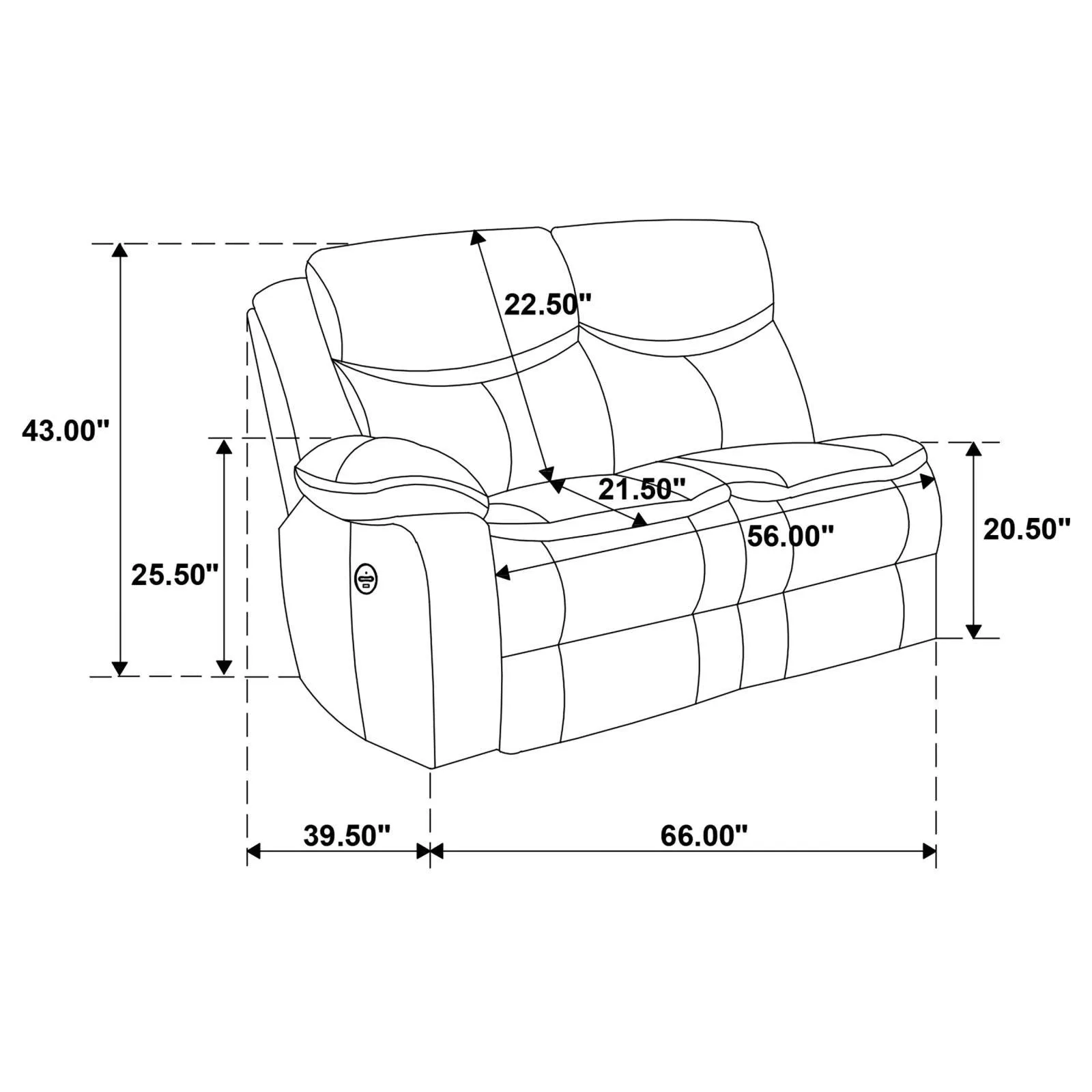 Sycamore Brown Upholstered Power Reclining Sectional - Image 11